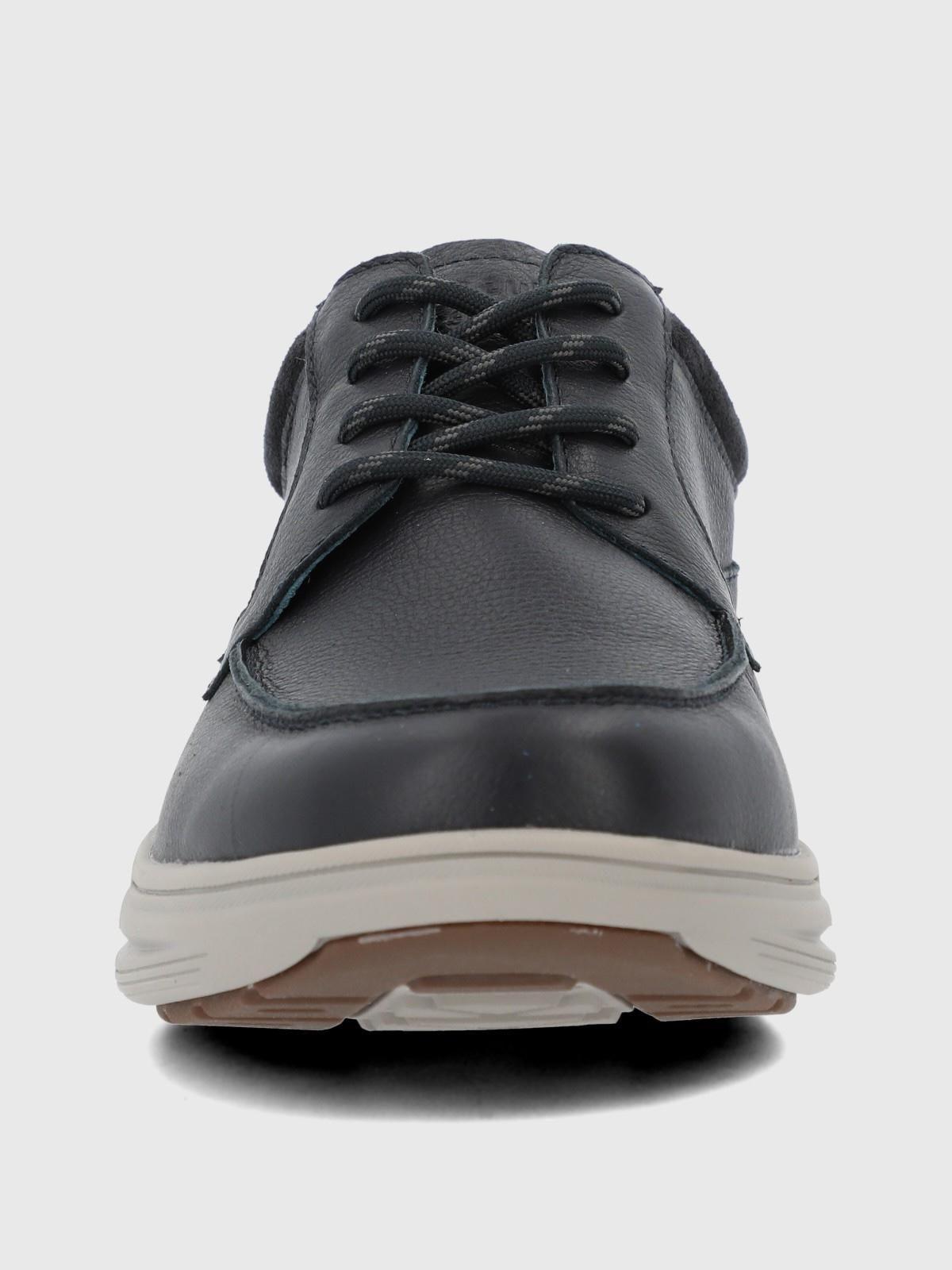 Zapatilla Cuero Hombre Molte Azul-3