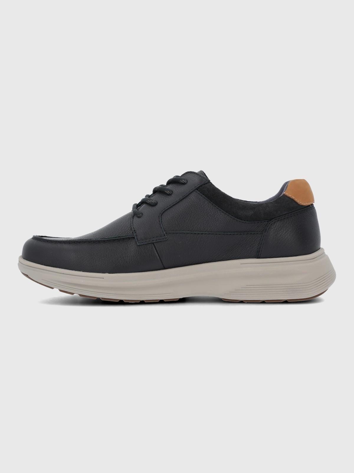 Zapatilla Cuero Hombre Molte Azul-4