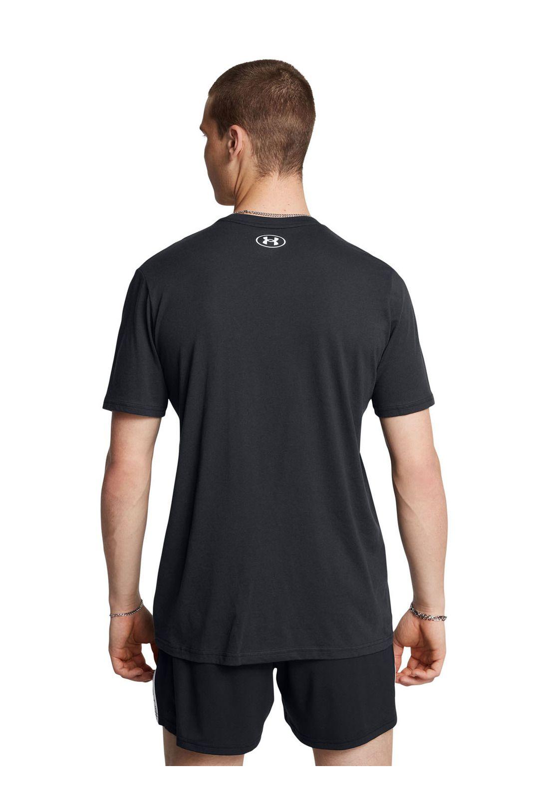 Polera manga corta Pjct Rock hombre Negro-4