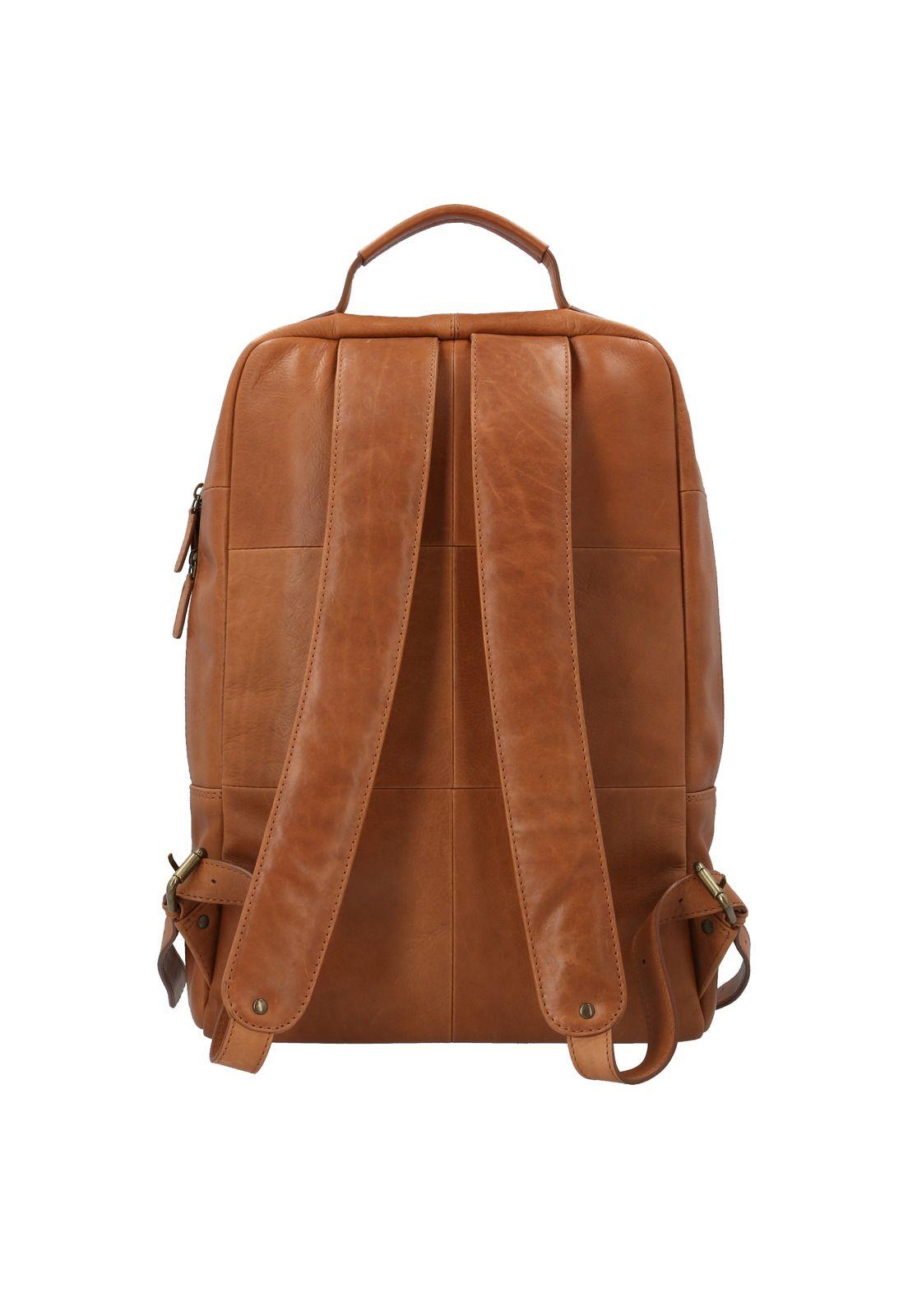 Mochila Cuero  Om Maiten Back Café-2