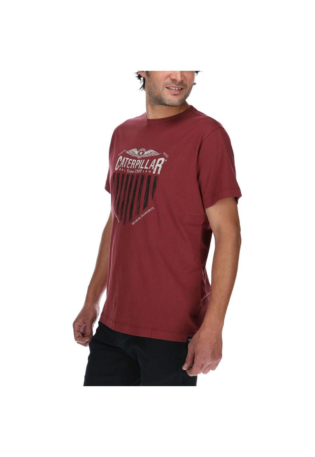 Polera Mc Hombre Eagle Tee Rojo-1