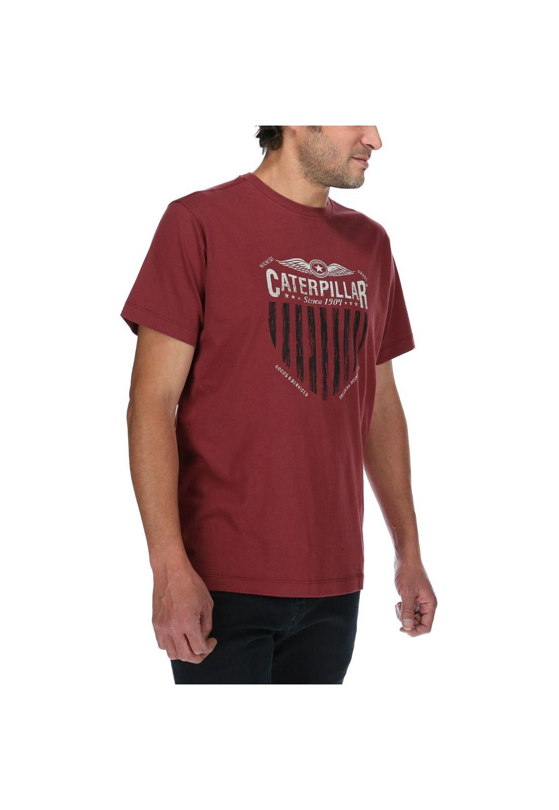 Polera Mc Hombre Eagle Tee Rojo-3