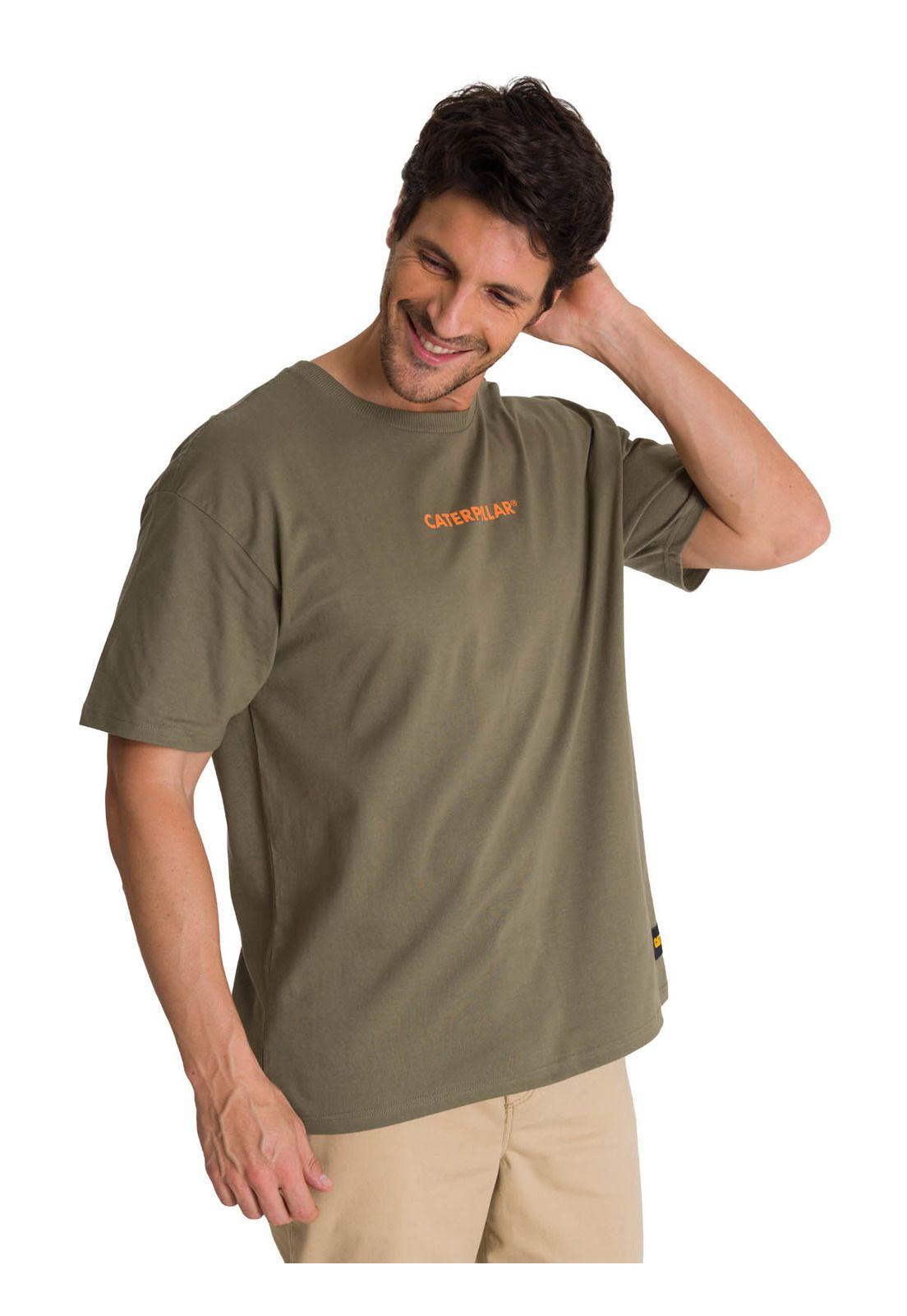 Polera Manga Corta Hombre Premiun Quality Oliva-1