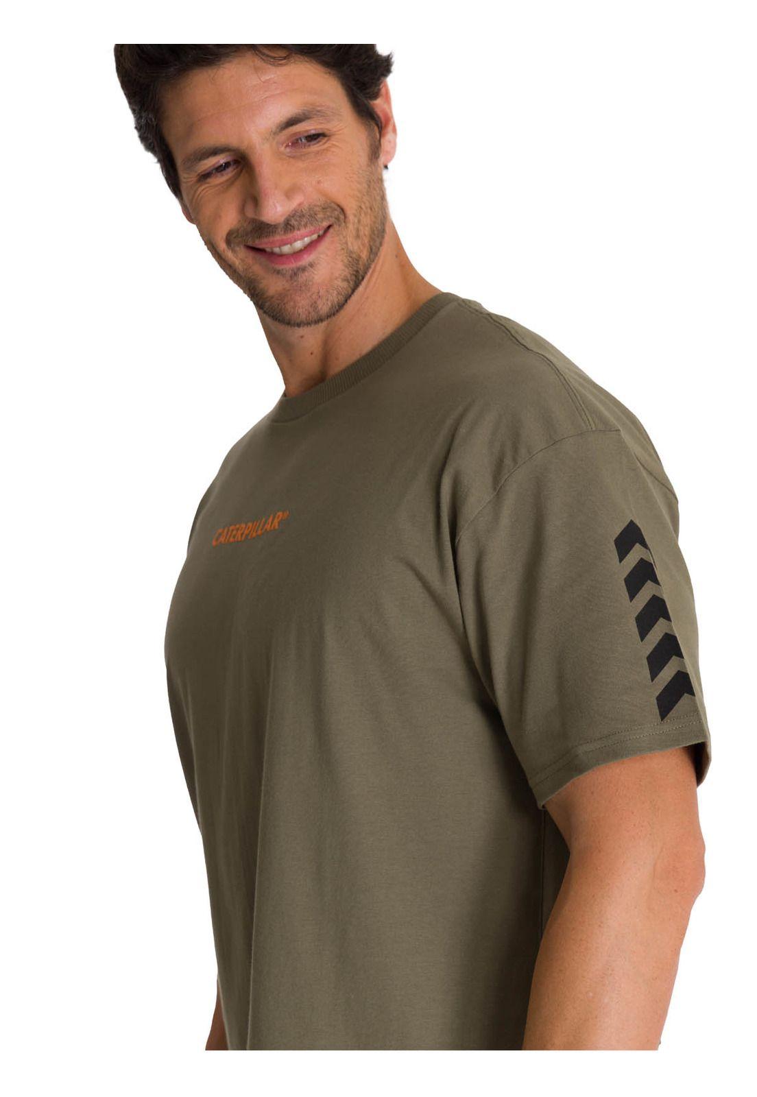 Polera Manga Corta Hombre Premiun Quality Oliva-5