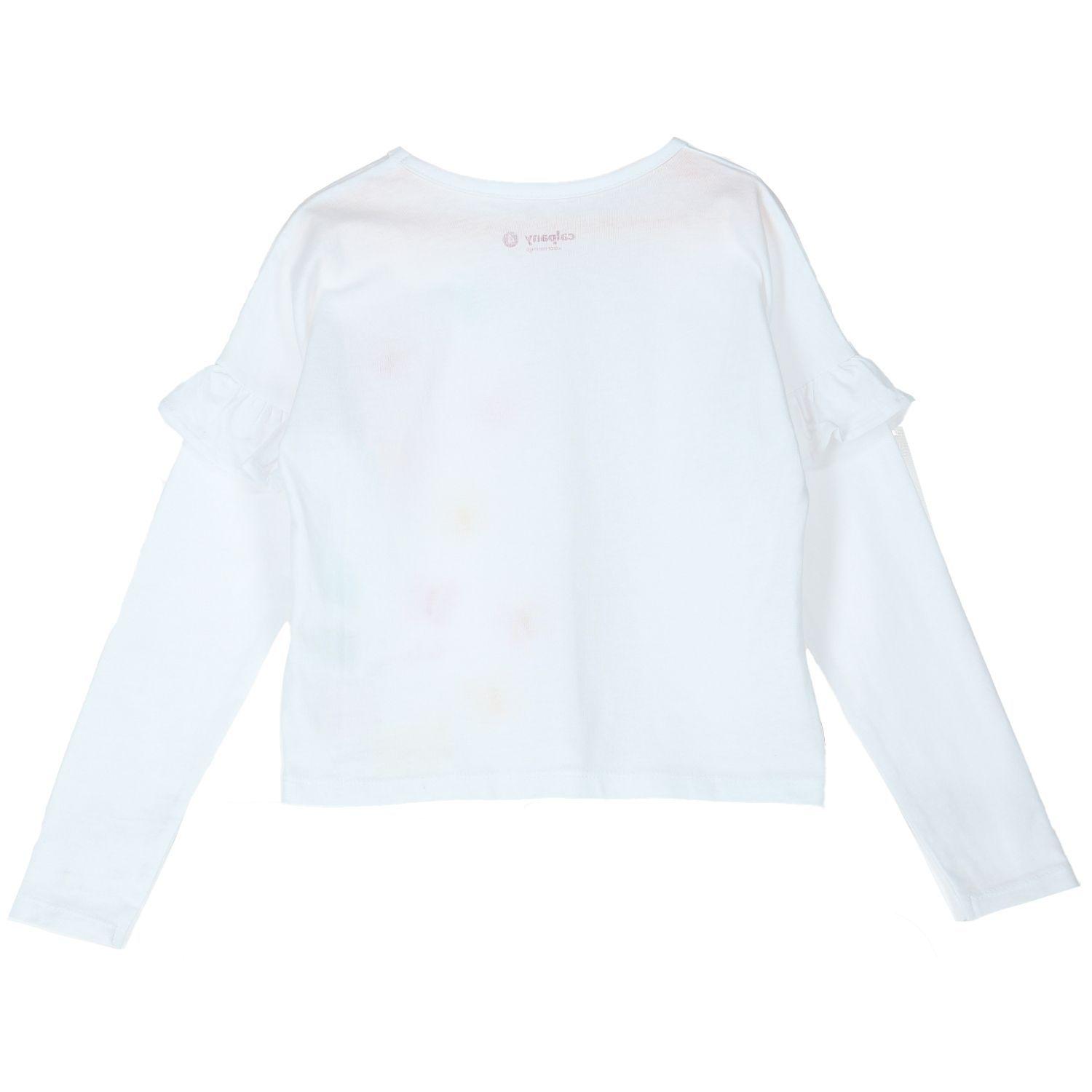 Polera Niña Butterfly Blanco-1
