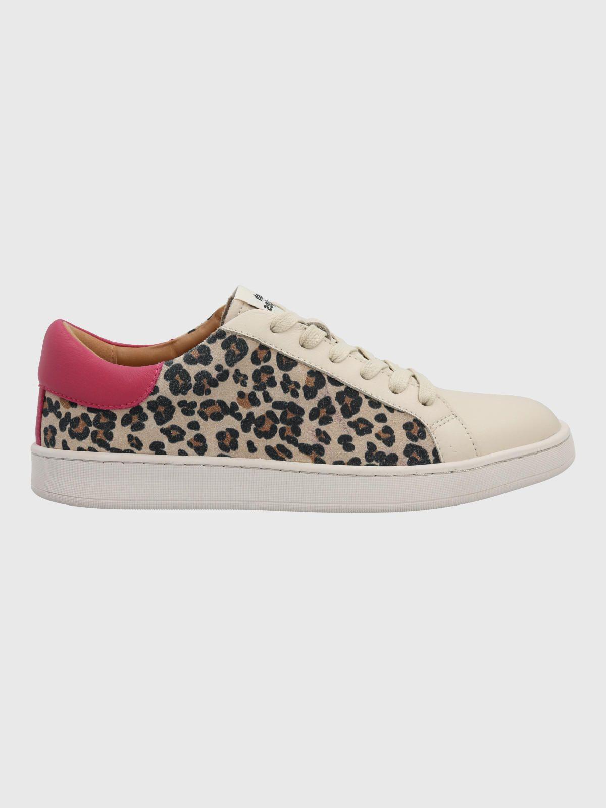 Zapatilla Cuero Mujer Merano Animal Print-1
