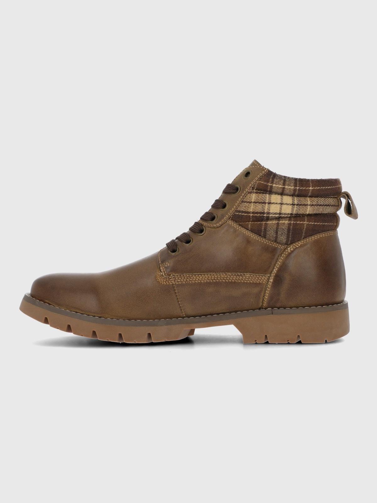Botin Cuero Rosco Café Hombre-4