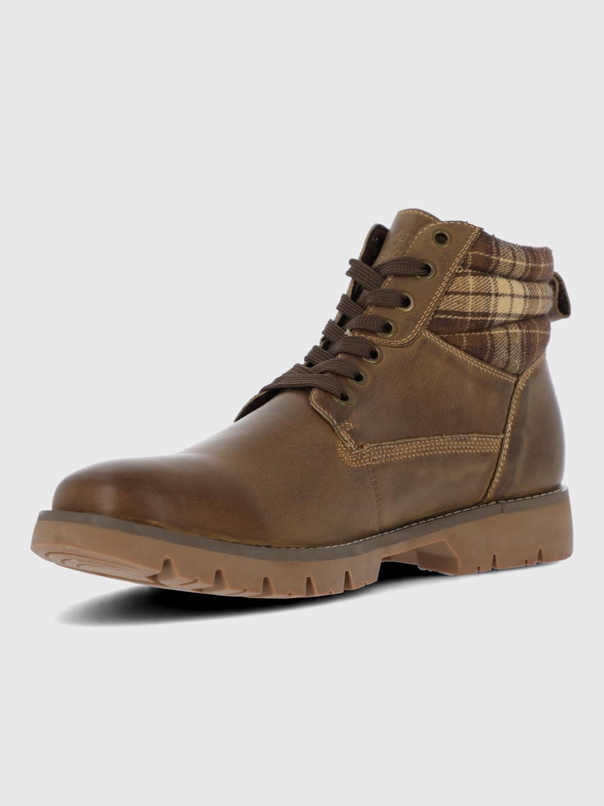 Botin Cuero Rosco Café Hombre-5