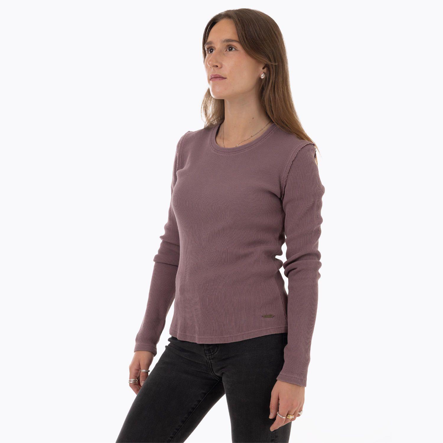 Polera Manga Larga Mujer Oslo Morado-1