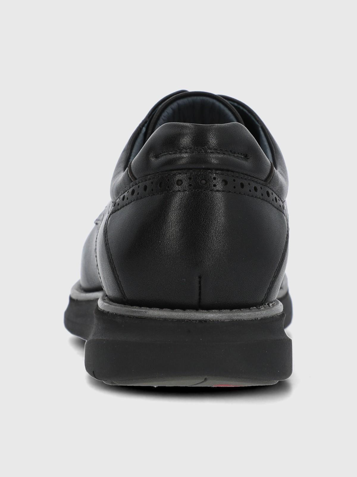 Zapato Cuero Hombre Sequio Negro-6