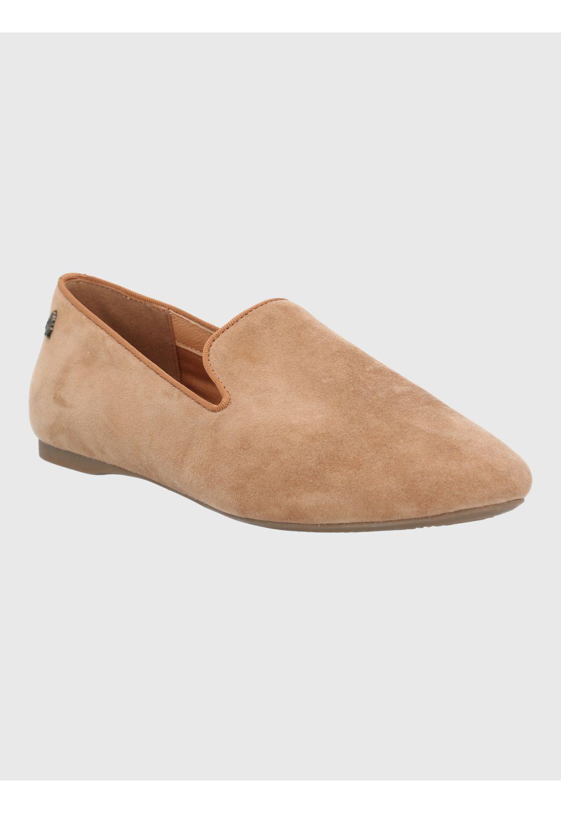 Mocasin Cuero Mujer Oda Café-0
