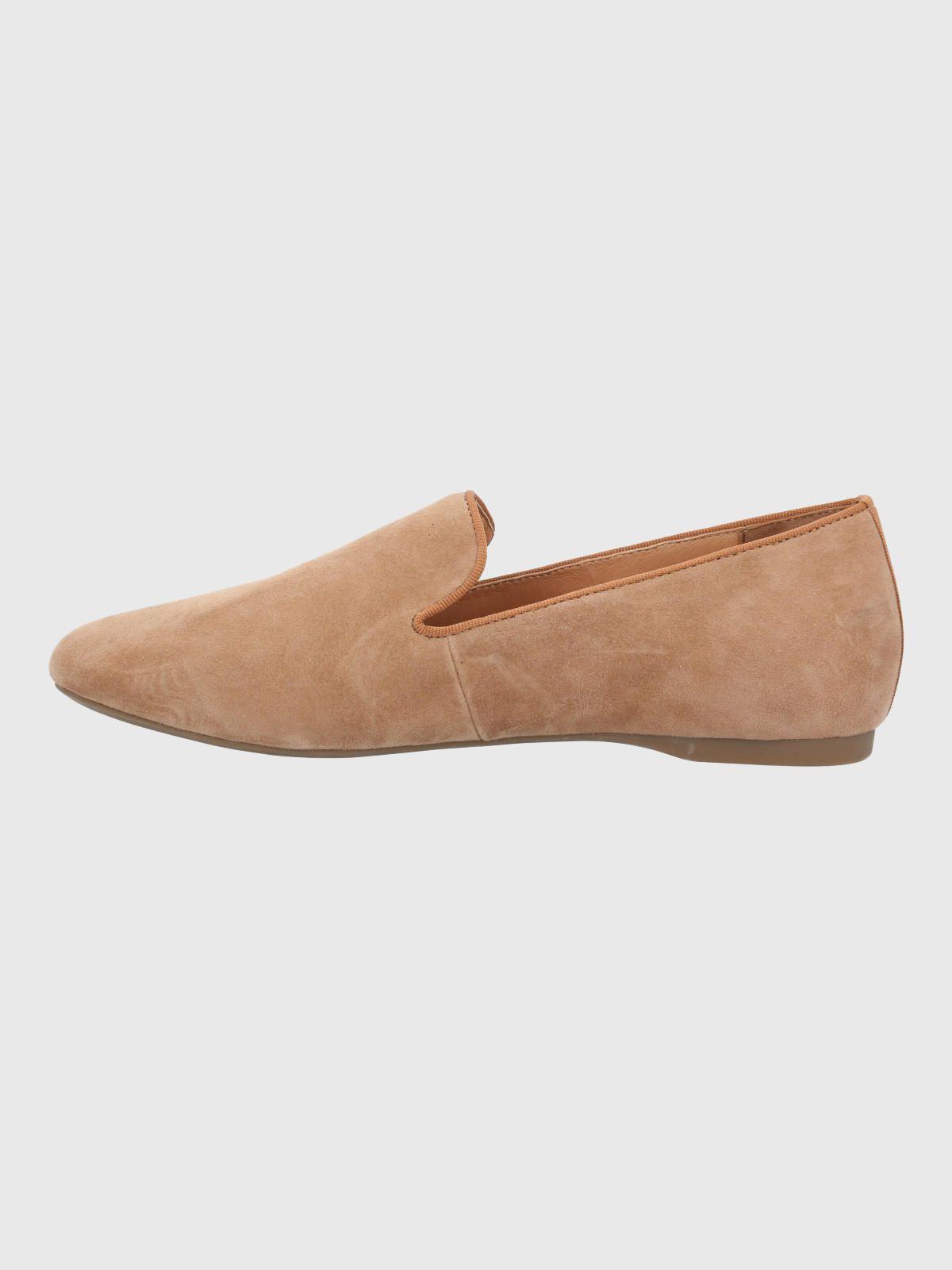 Mocasin Cuero Mujer Oda Café-5