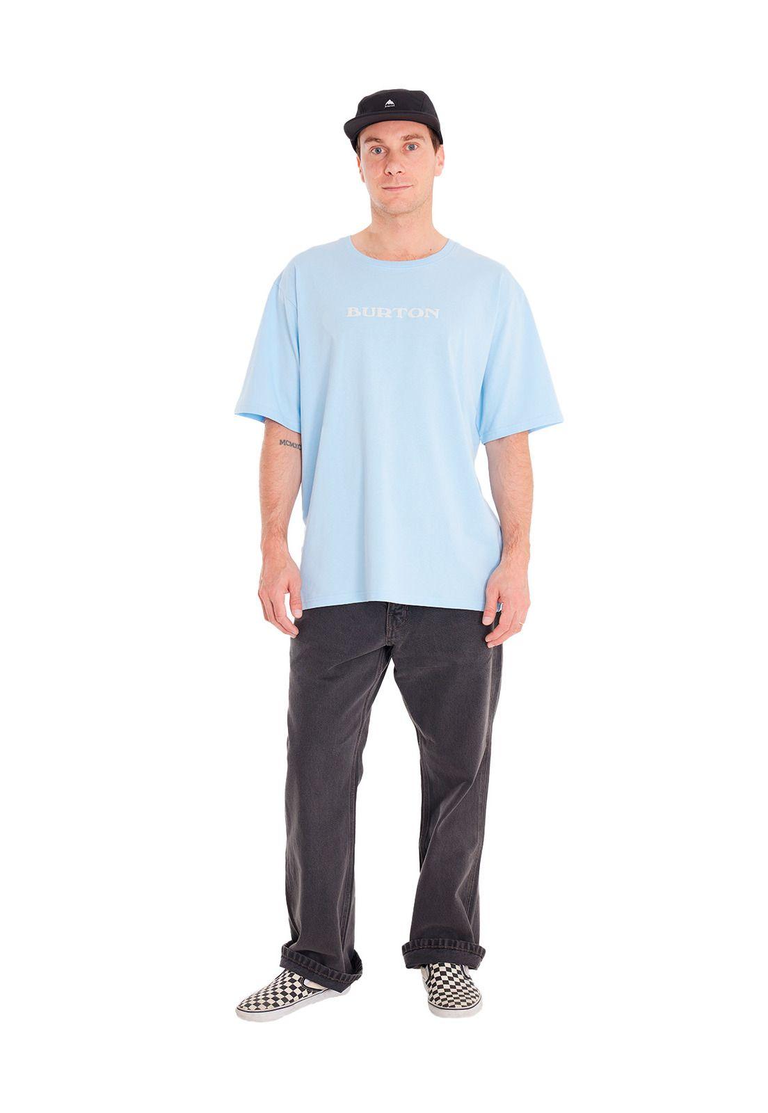 Polera manga corta Hombre Shirt Short Sl Celeste-5