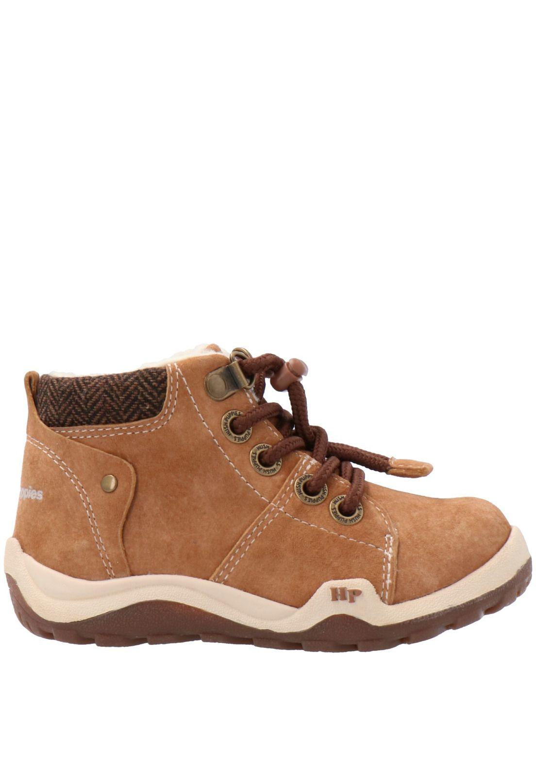 Zapatilla Cuero Niño Zander Ii Café-1