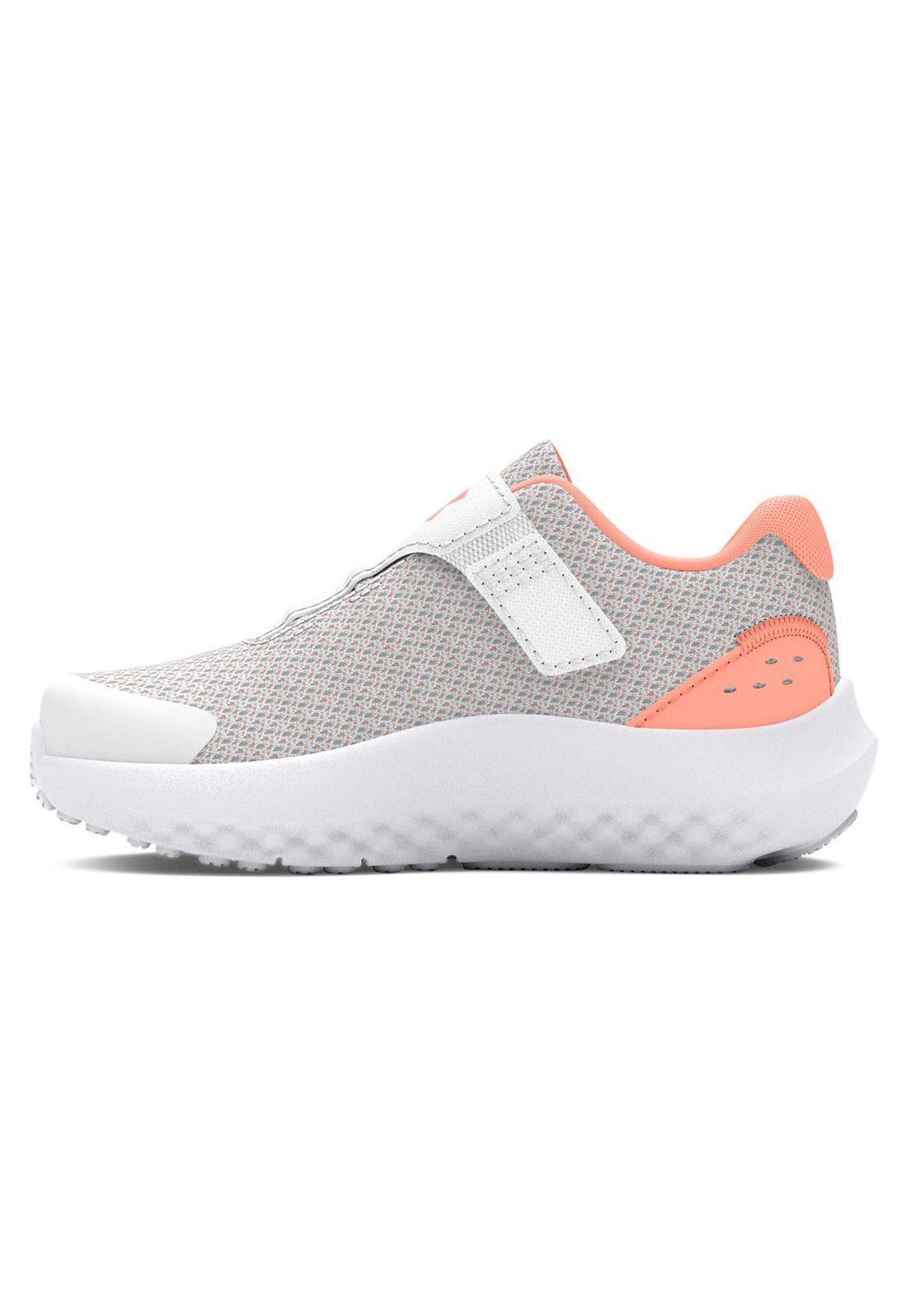 Zapatillas UA Surge 4 AC para niña Gris-1
