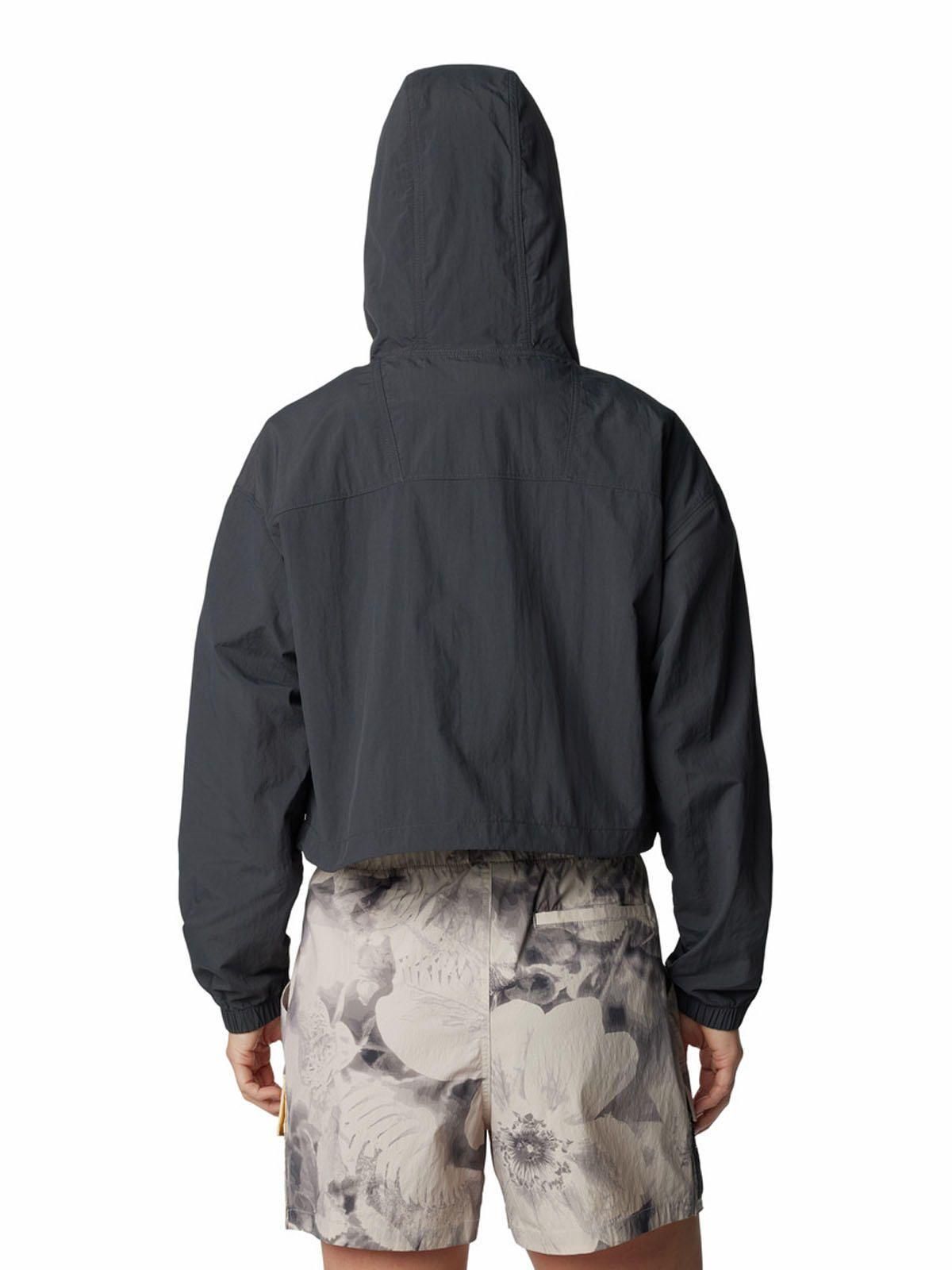 Cortaviento Mujer Painted Peak Cropped Gris-7