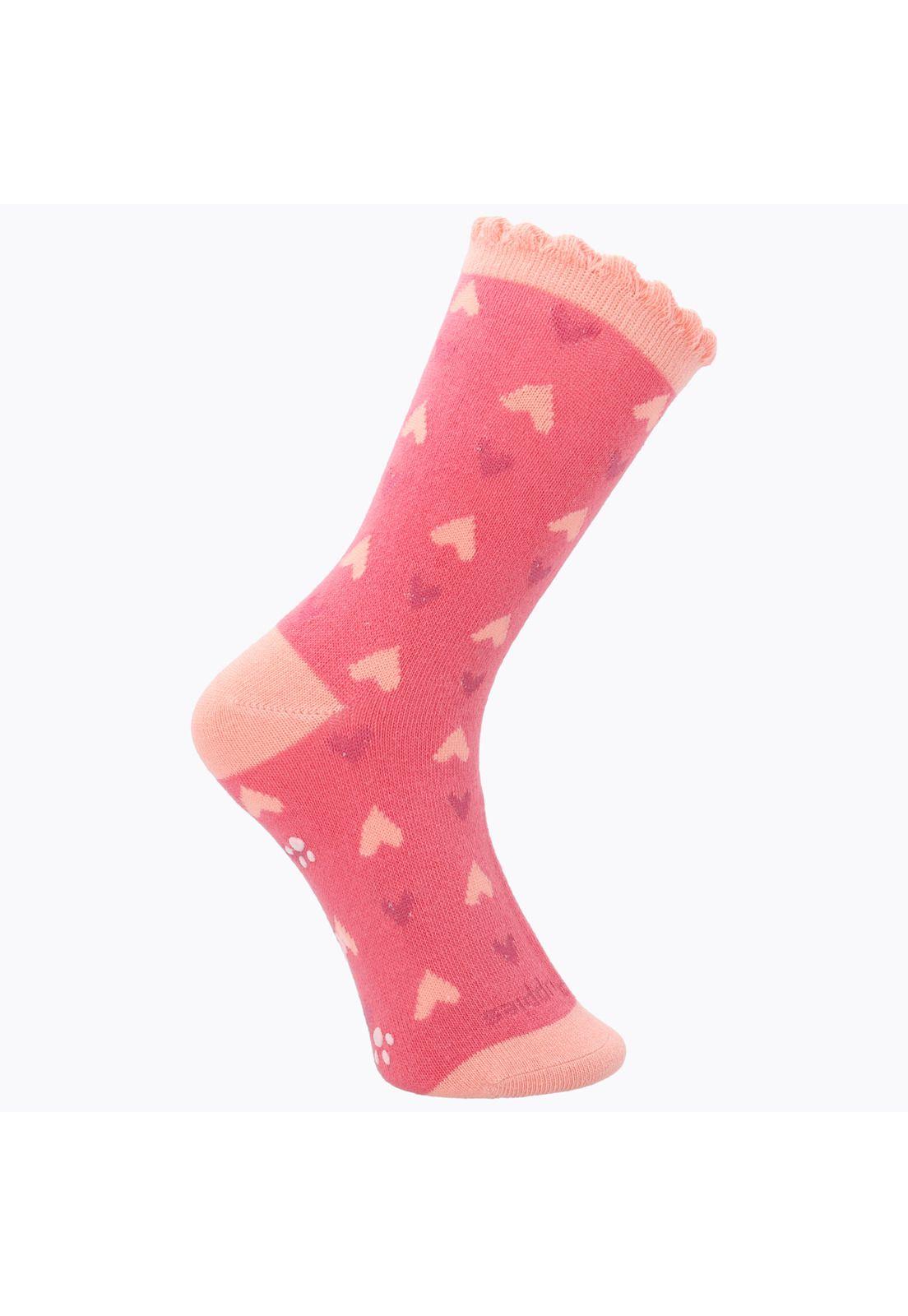 Calcetín Algodón Niña St Heart Rosado-0