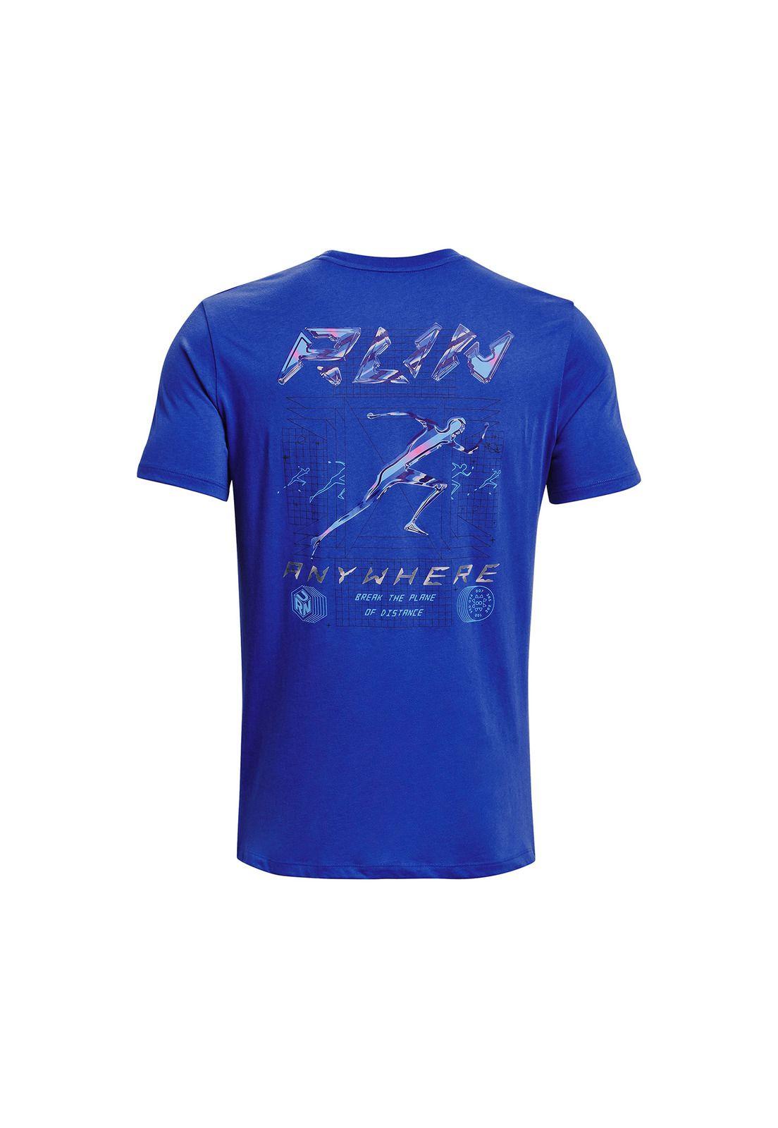 Polera UA Run Anywhere Azul para hombre-1