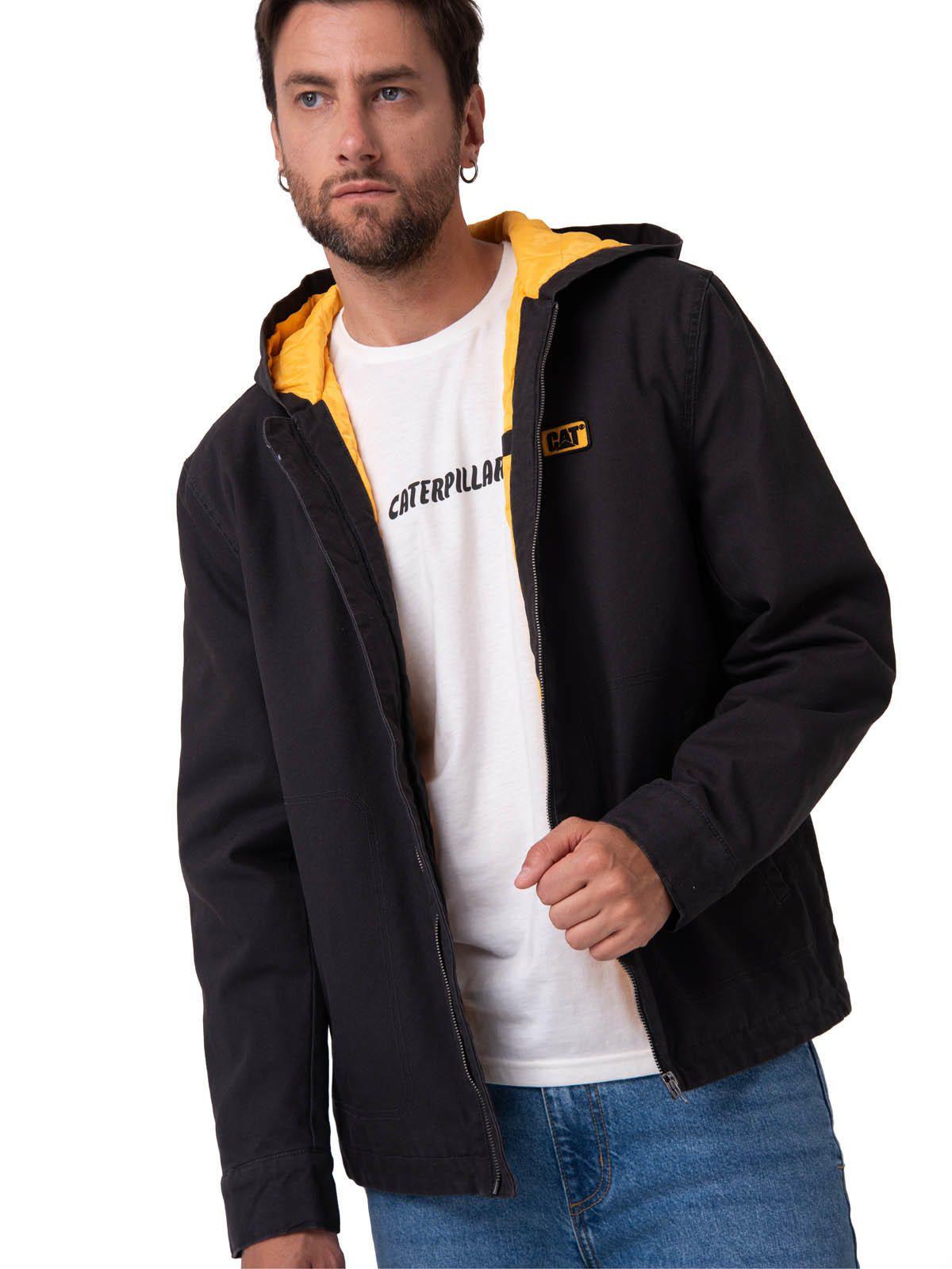 Chaqueta Hombre Canvas Negro-0