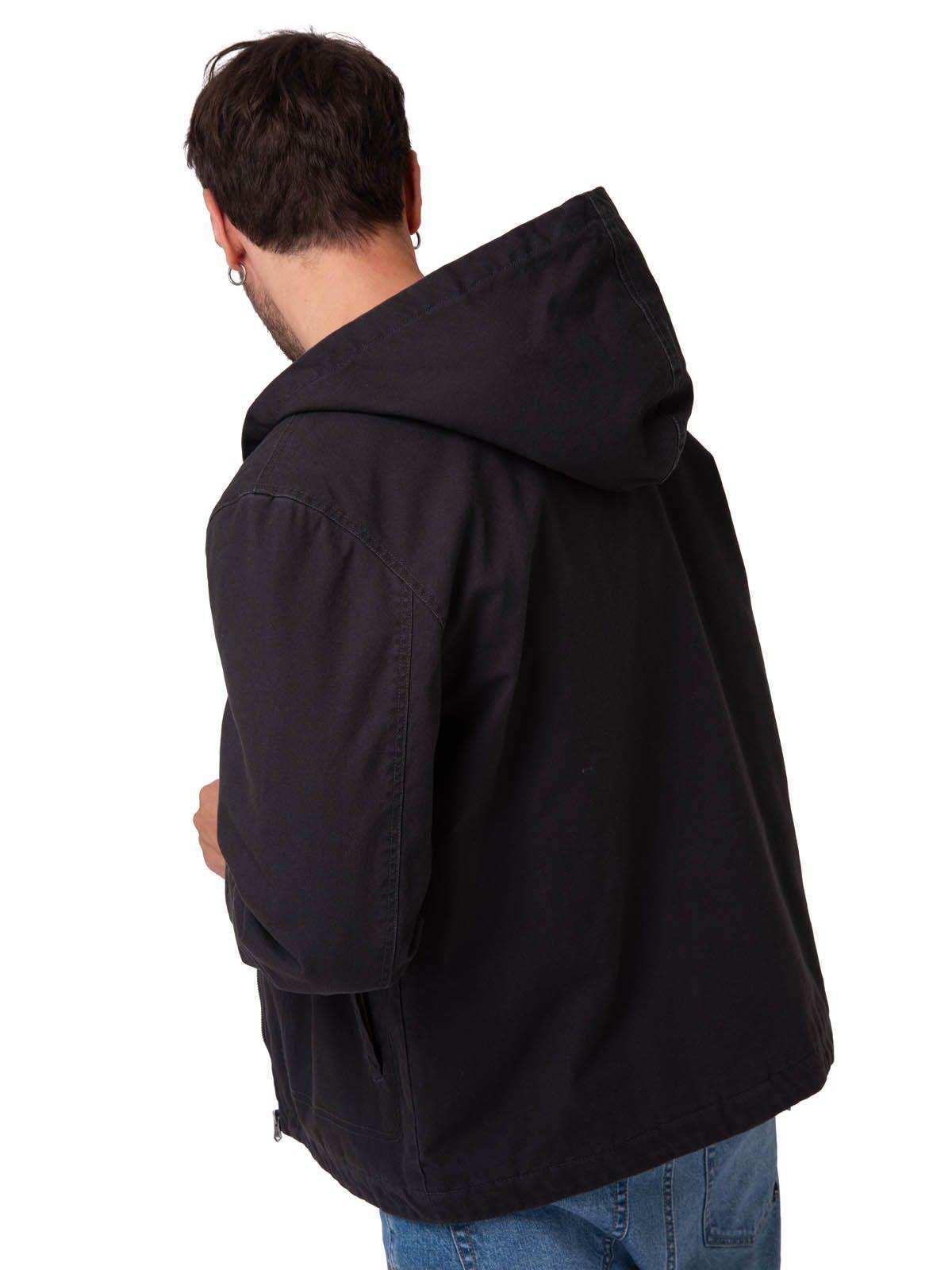 Chaqueta Hombre Canvas Negro-1