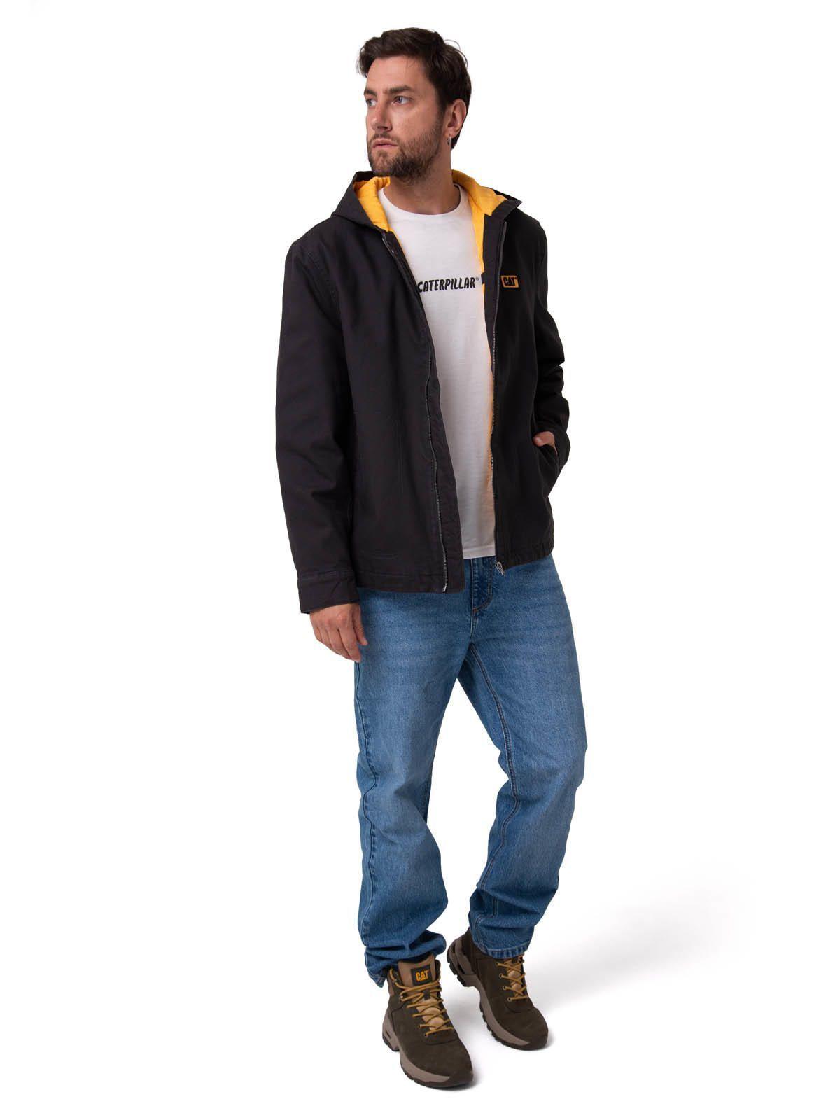 Chaqueta Hombre Canvas Negro-4
