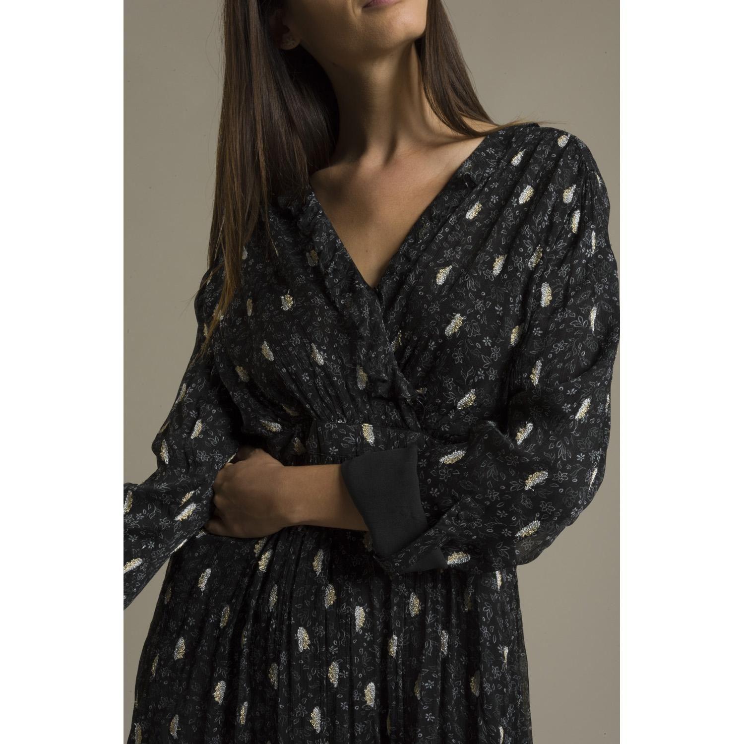 Vestido Feather Gris Rockford-2