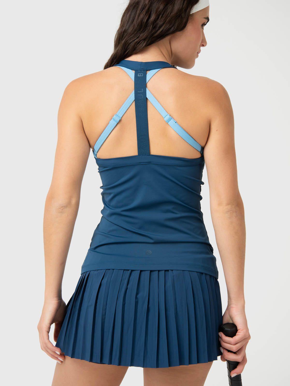 Polera Mujer Tank Top Azul -4