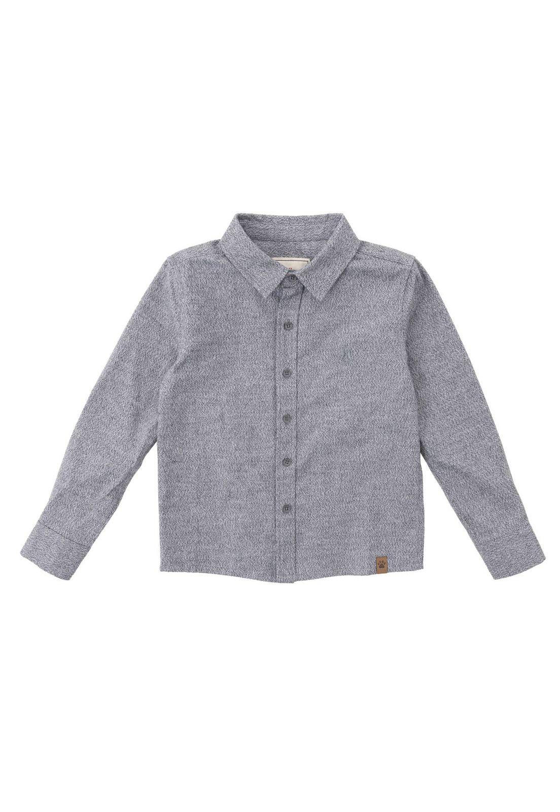 Camisa Manga Larga Tim Niño Gris-0