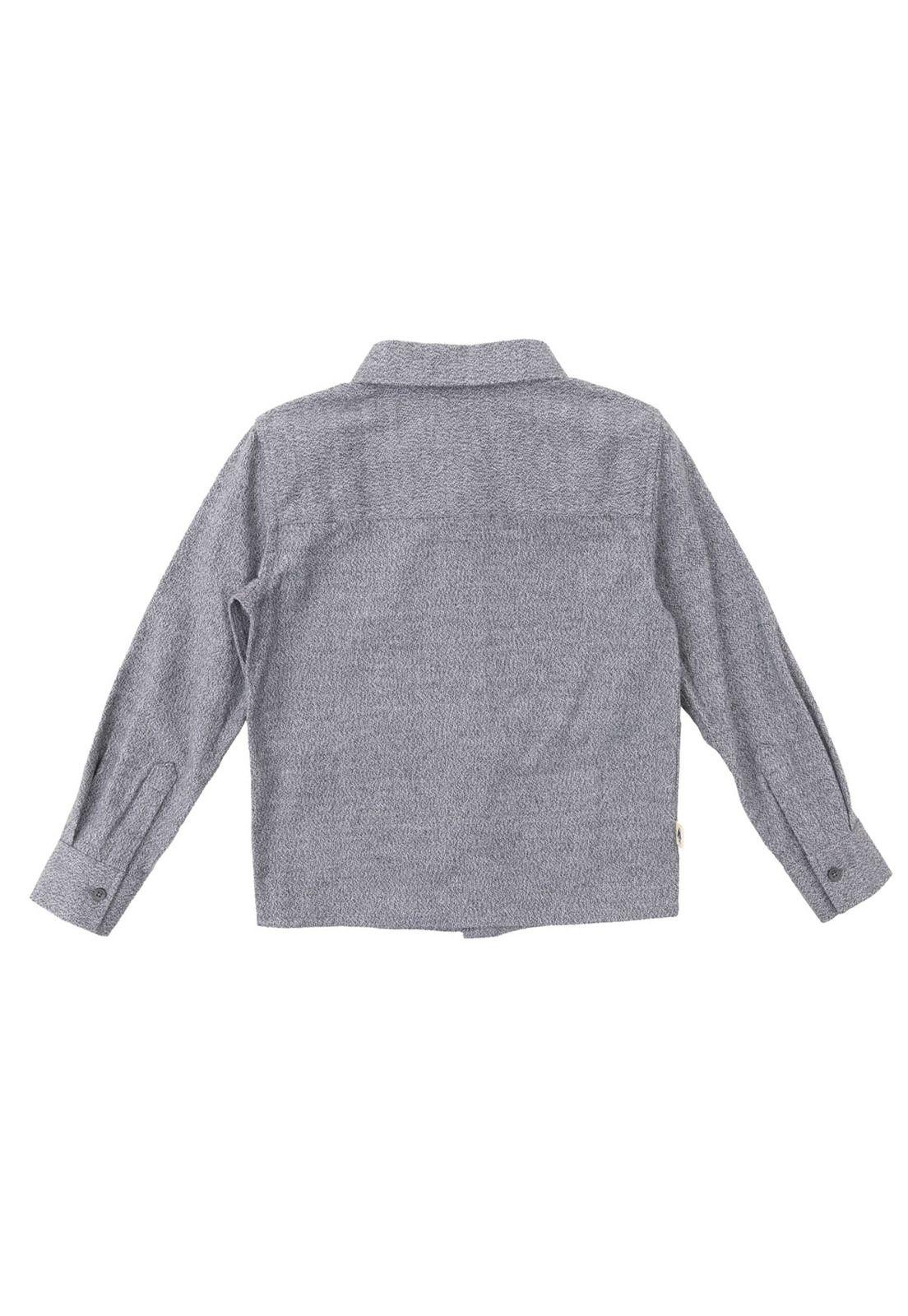 Camisa Manga Larga Tim Niño Gris-5