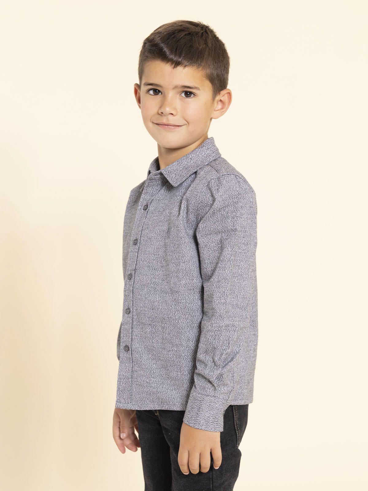 Camisa Manga Larga Tim Niño Gris-1