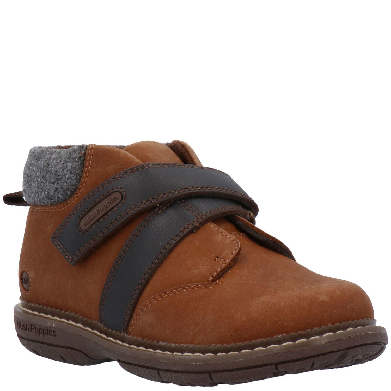 Botin Cuero Niño New Run Ii Café-0