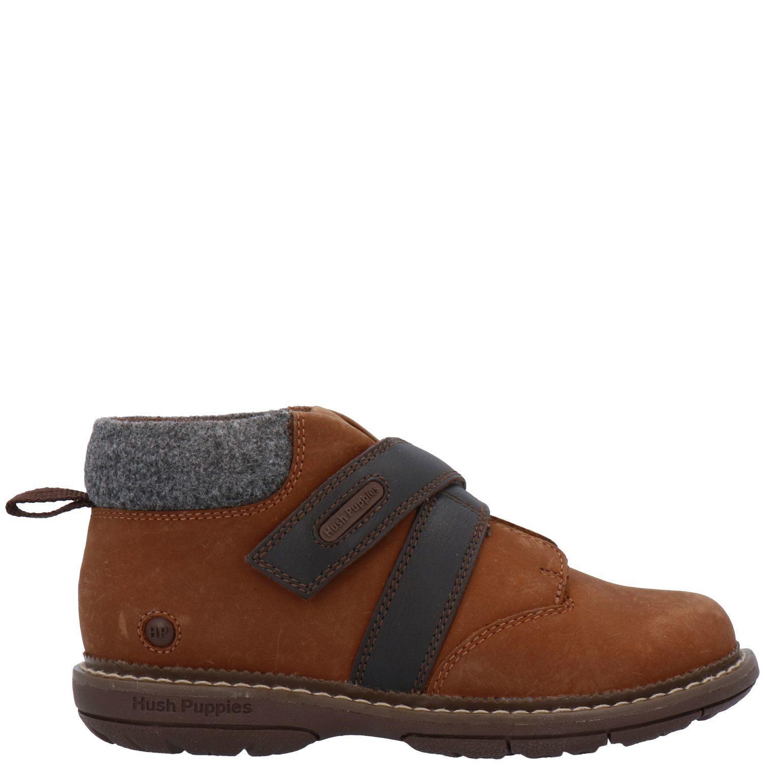 Botin Cuero Niño New Run Ii Café-1