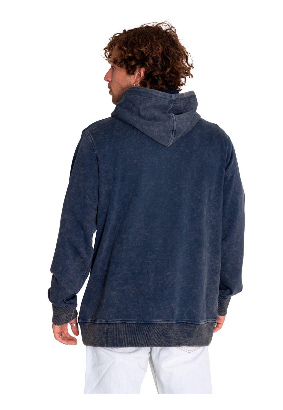 Polerón Hombre Heritage Embroidered Hoodie Azul-3