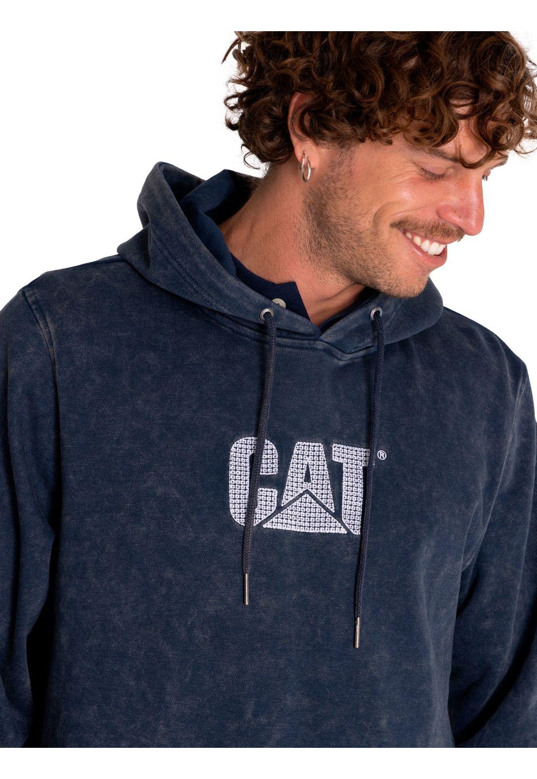Polerón Hombre Heritage Embroidered Hoodie Azul-4