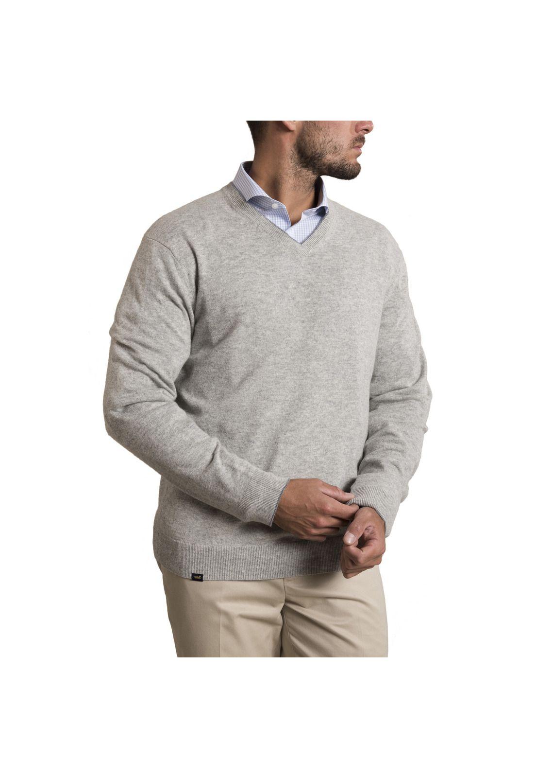 Sweater Cashmere Rockford Gris-0