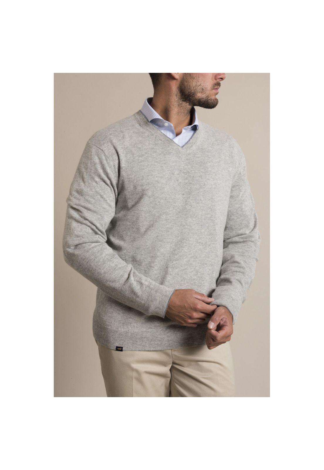 Sweater Cashmere Rockford Gris-2