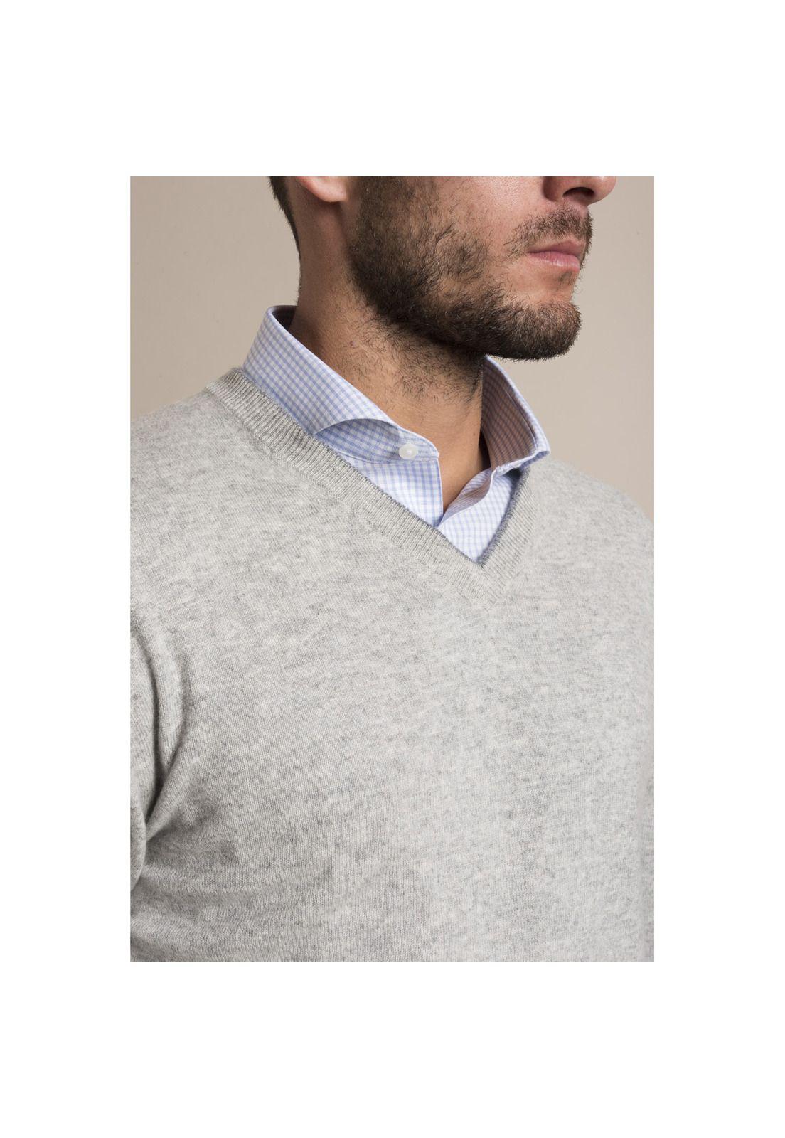 Sweater Cashmere Rockford Gris-4