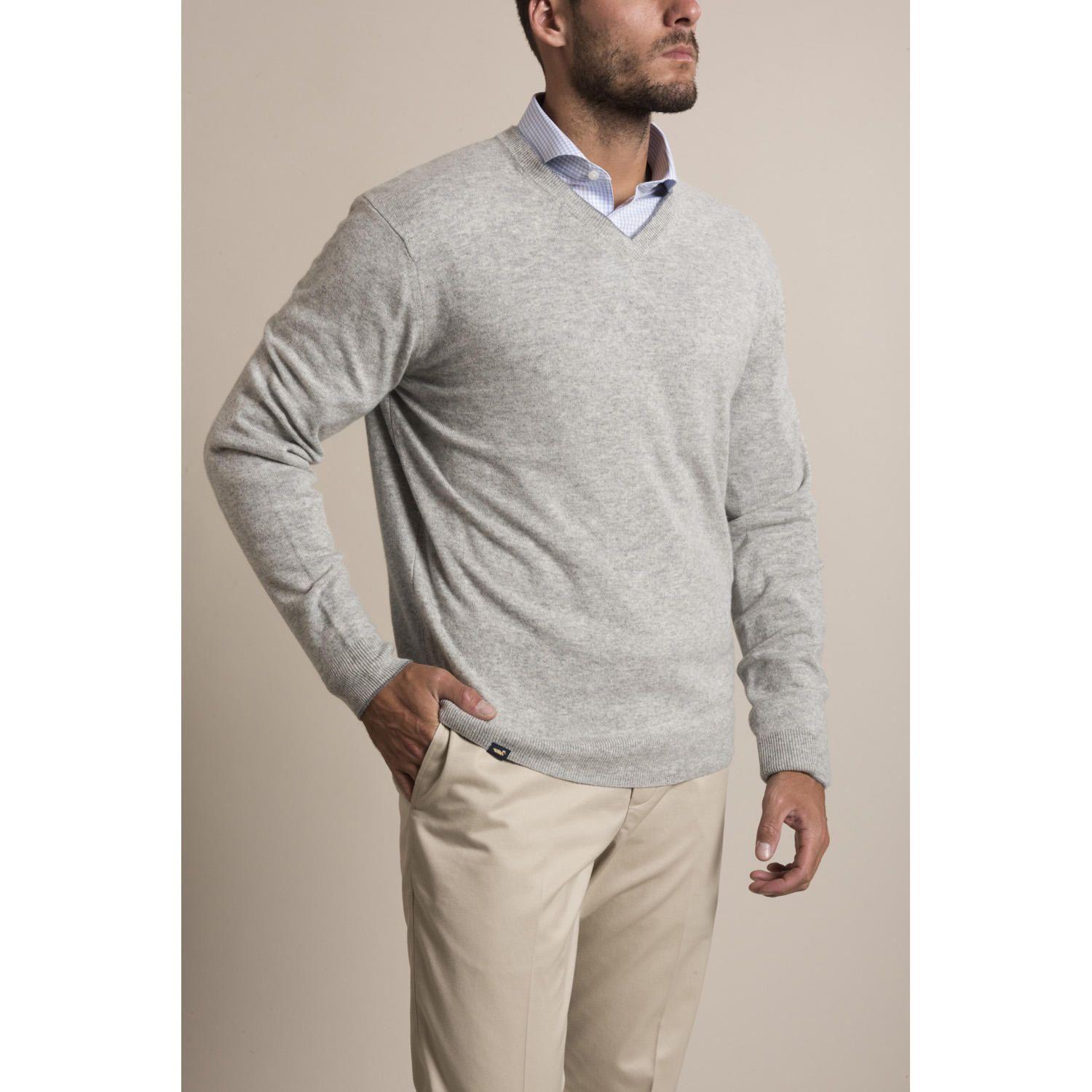 Sweater Cashmere Rockford Gris-1