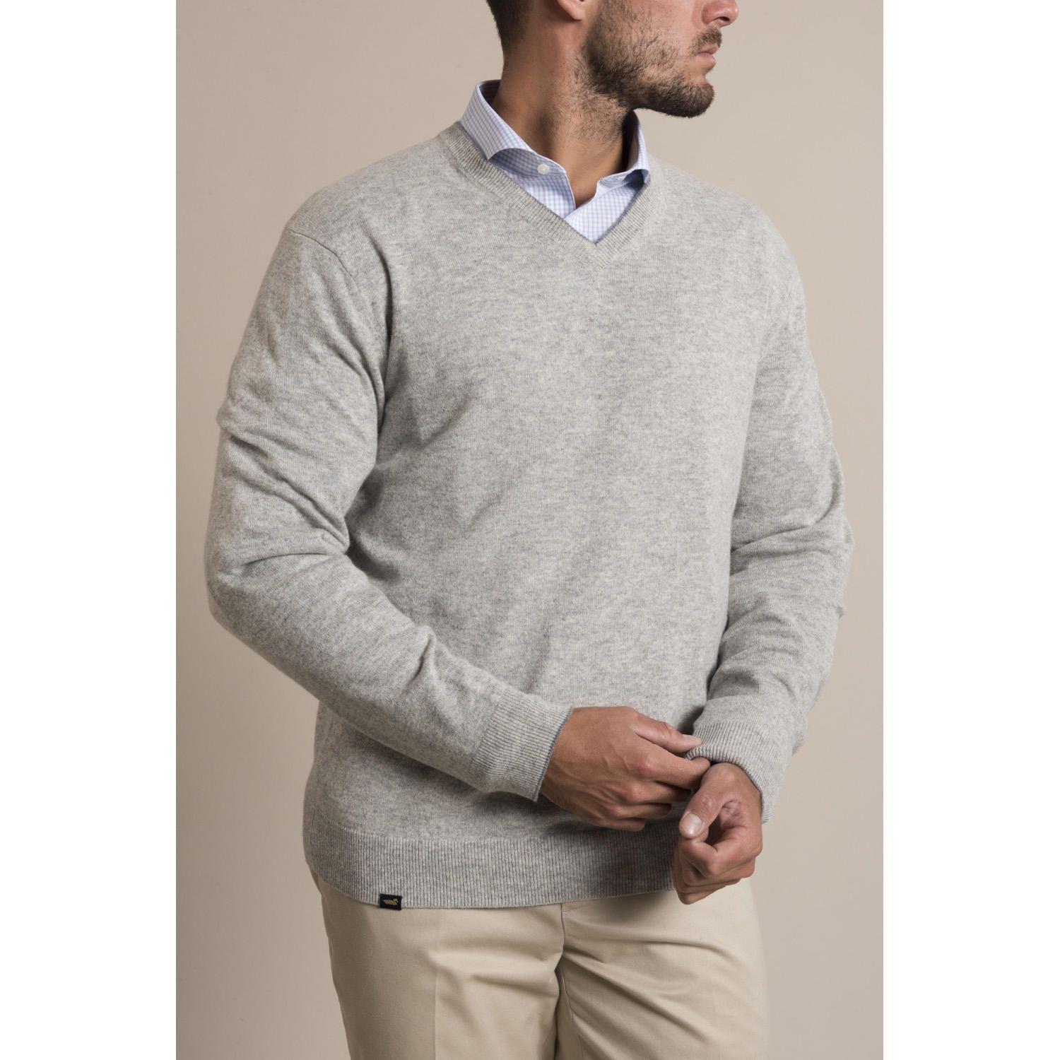 Sweater Cashmere Rockford Gris-2
