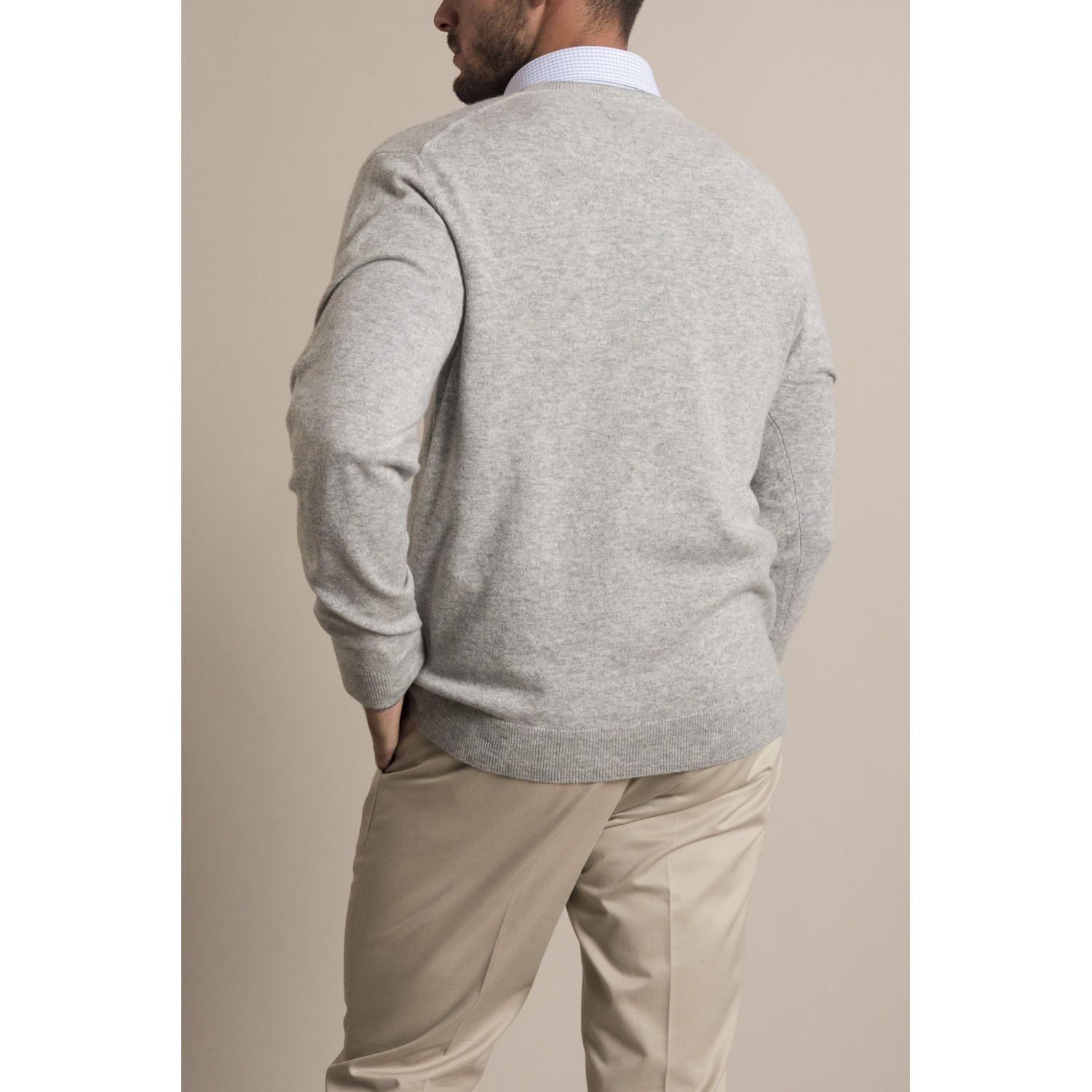 Sweater Cashmere Rockford Gris-3