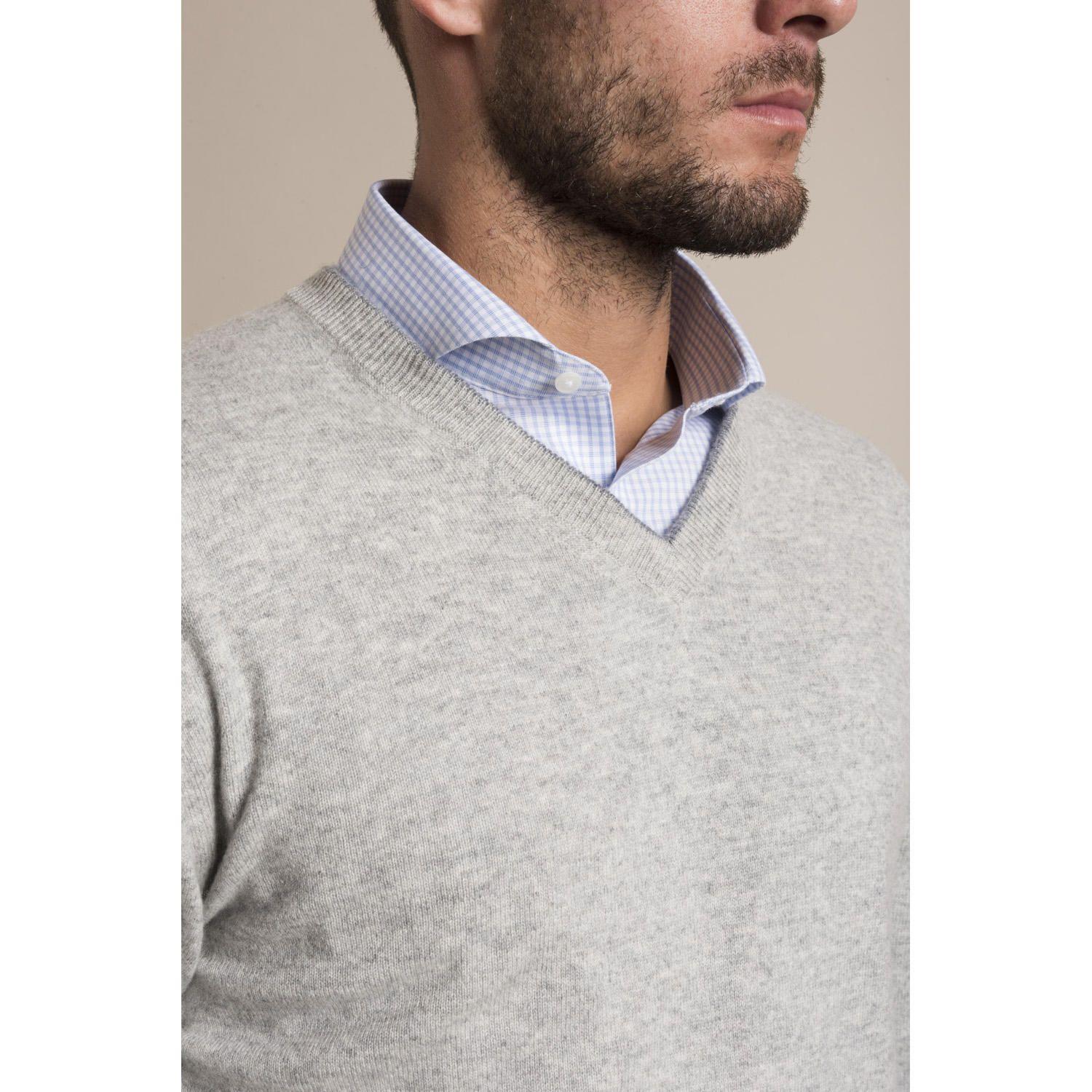 Sweater Cashmere Rockford Gris-4
