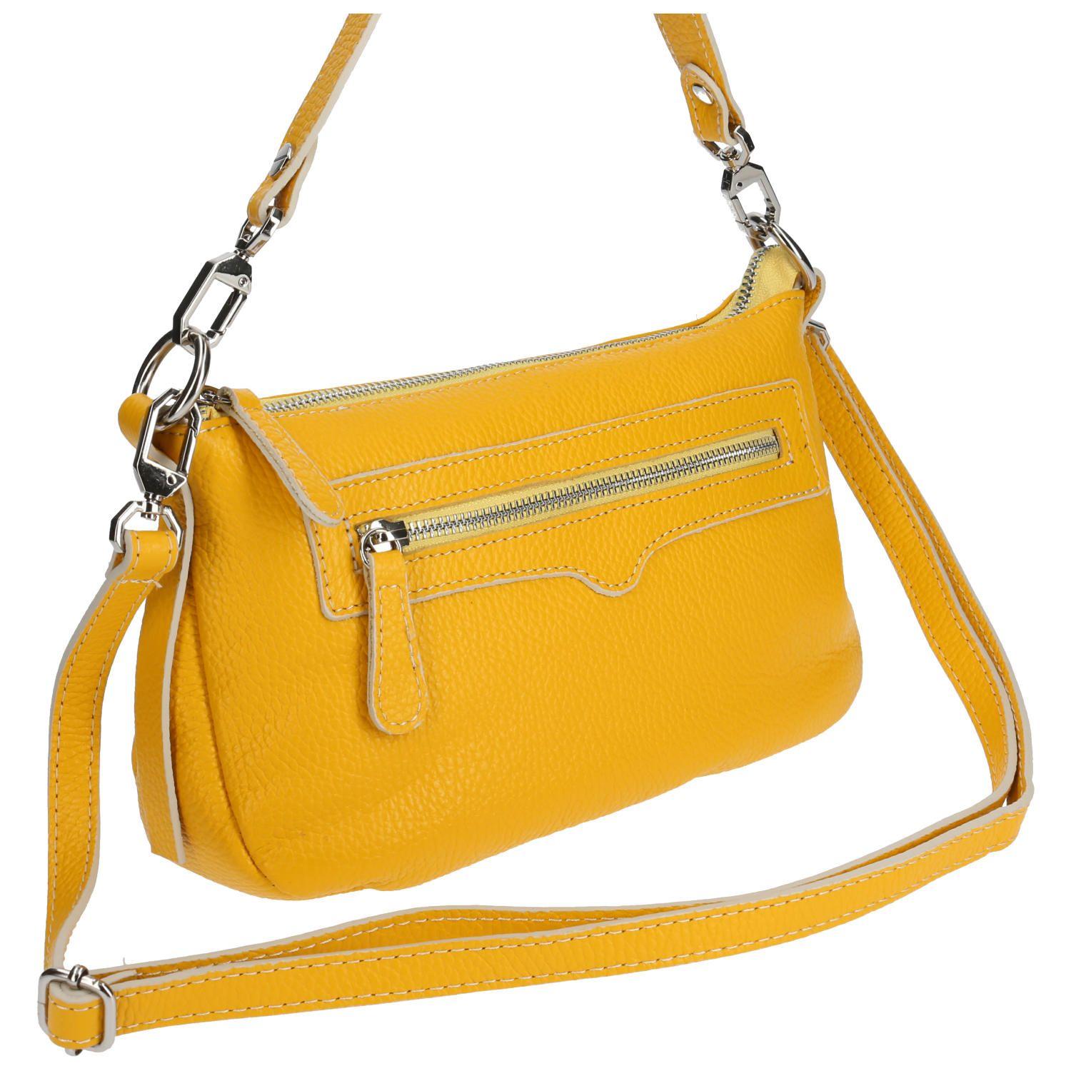 Cartera Bolonia Bag Amarillo Mujer-3