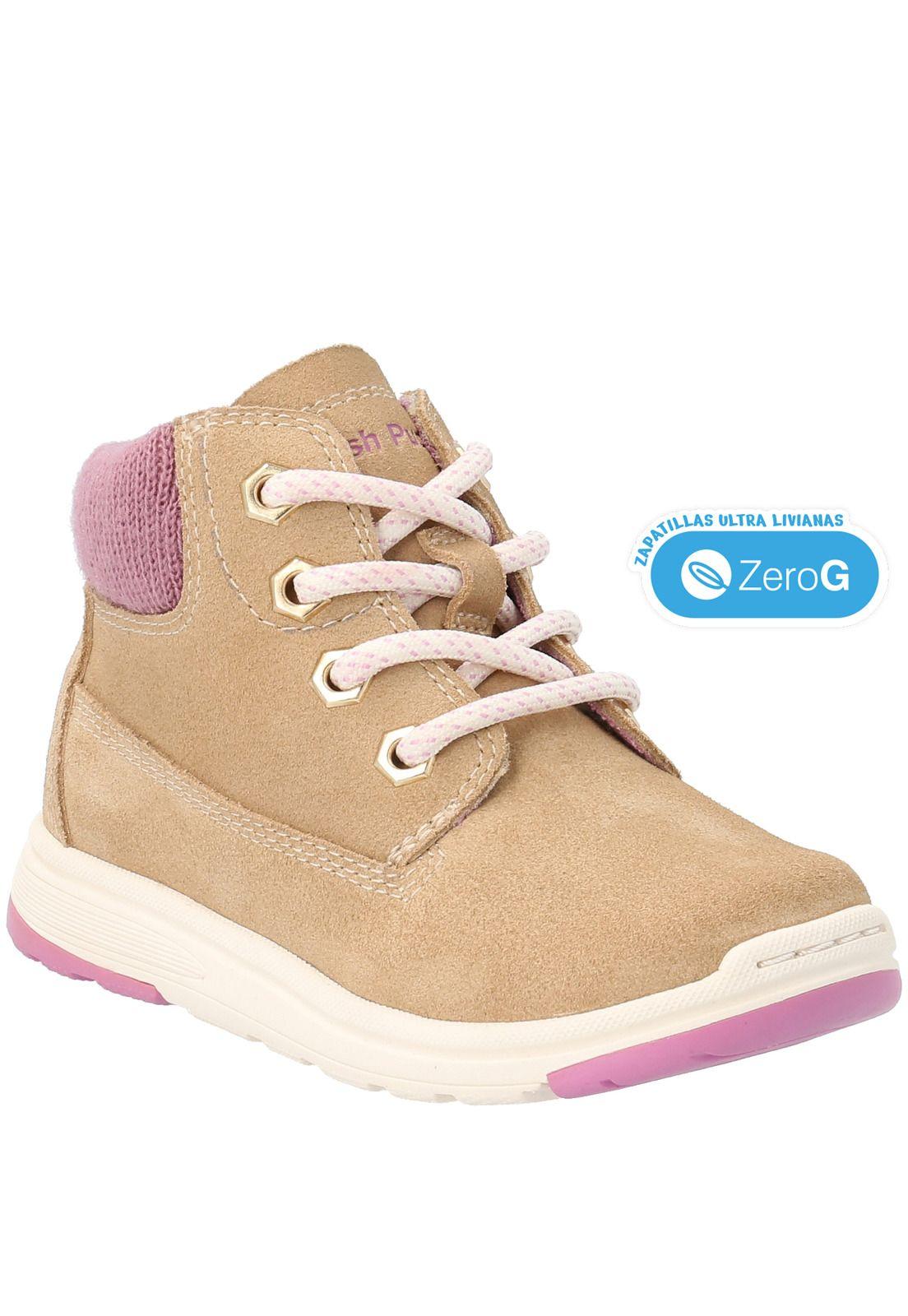 Botin Niña Tracker Taupe-1