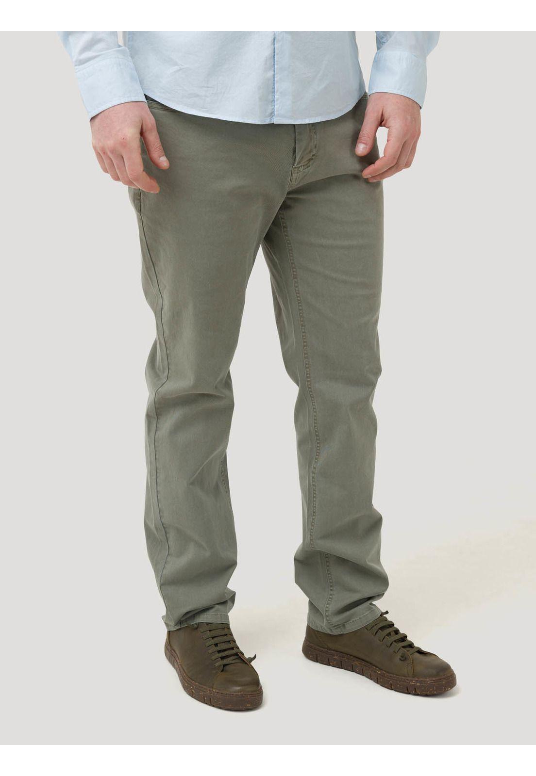 Pantalón Algodón Hombre Five Gris-4