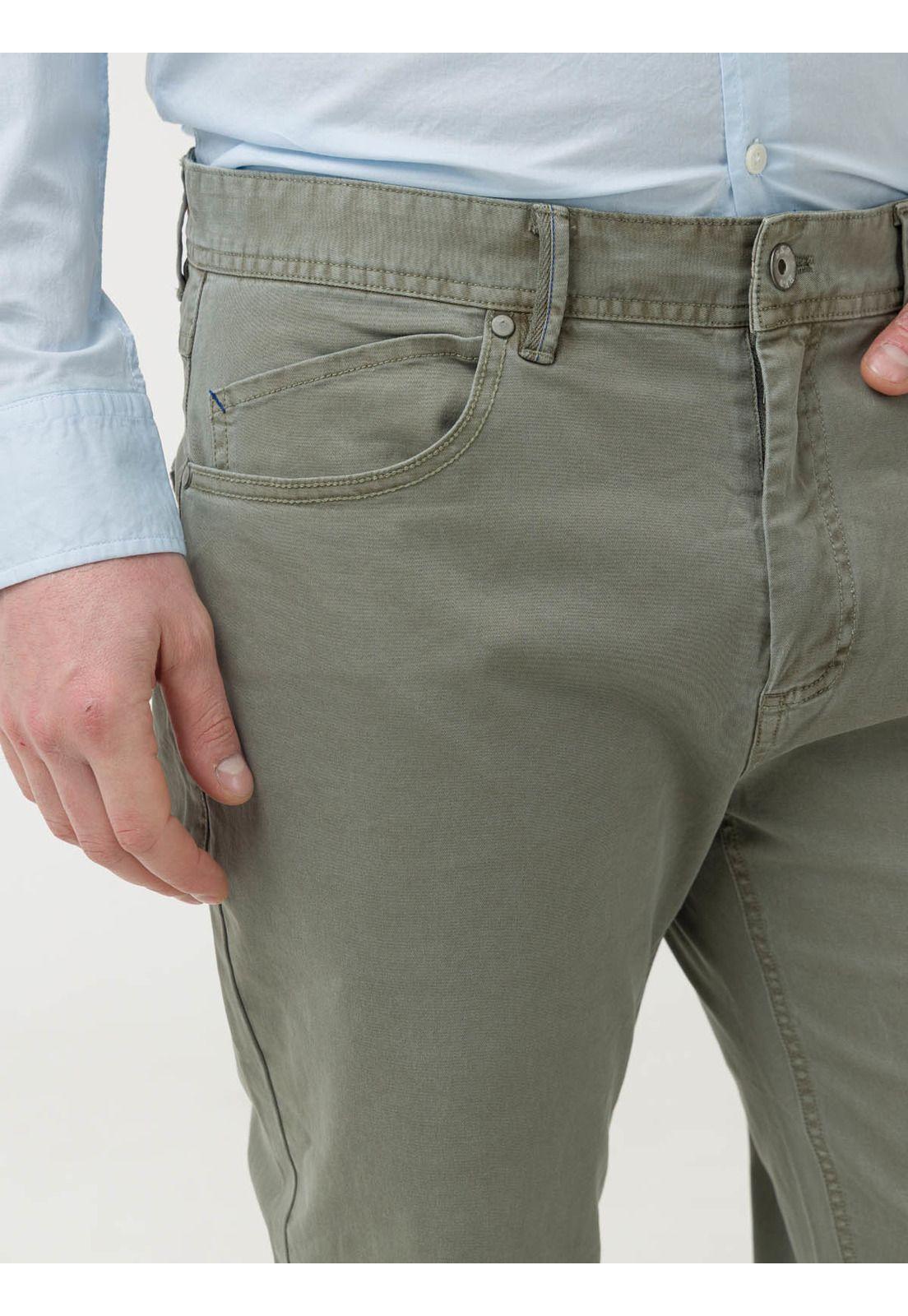 Pantalón Algodón Hombre Five Gris-6