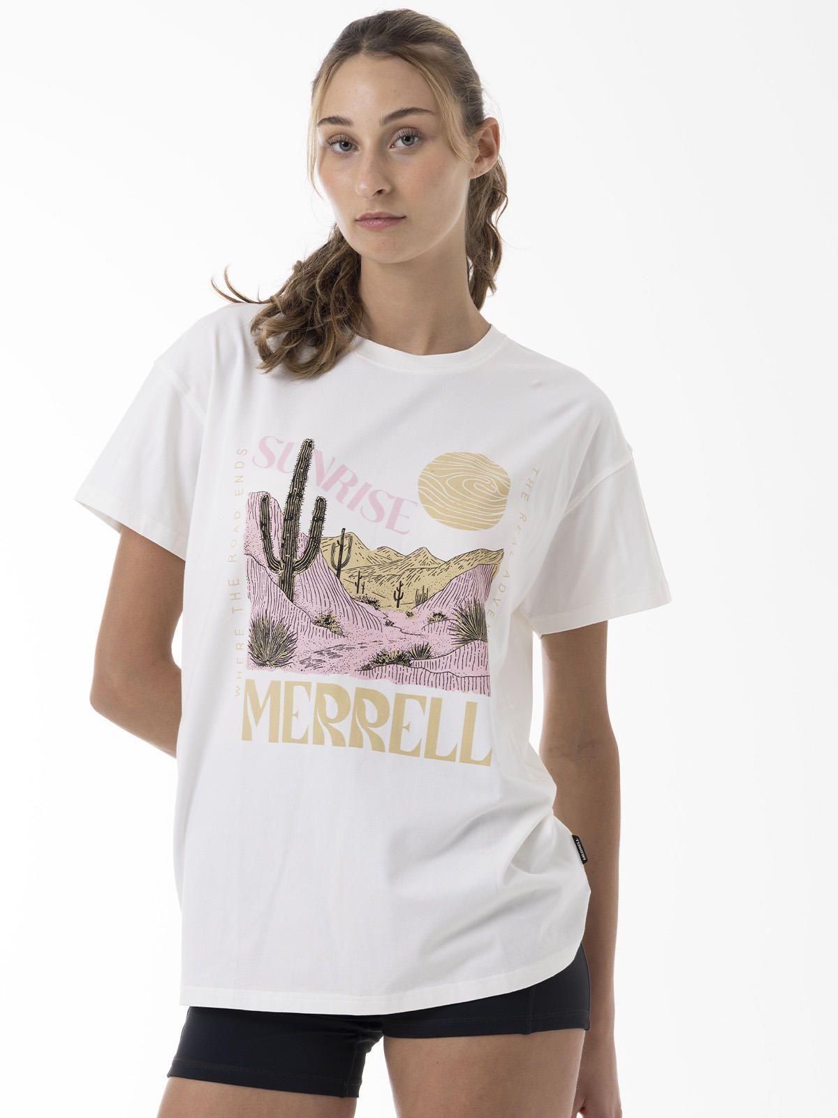 Polera Manga Corta Mujer Bigprint Bamboo Blanco-4