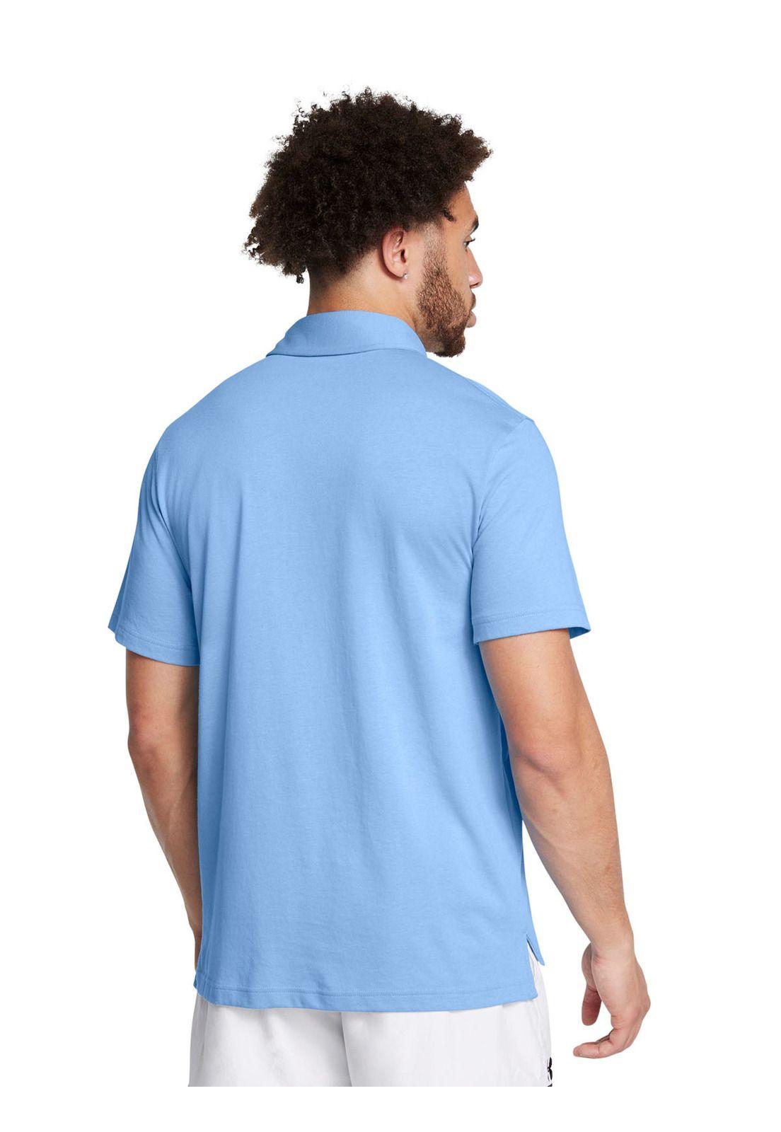Polo UA Icon para hombre Azul-4