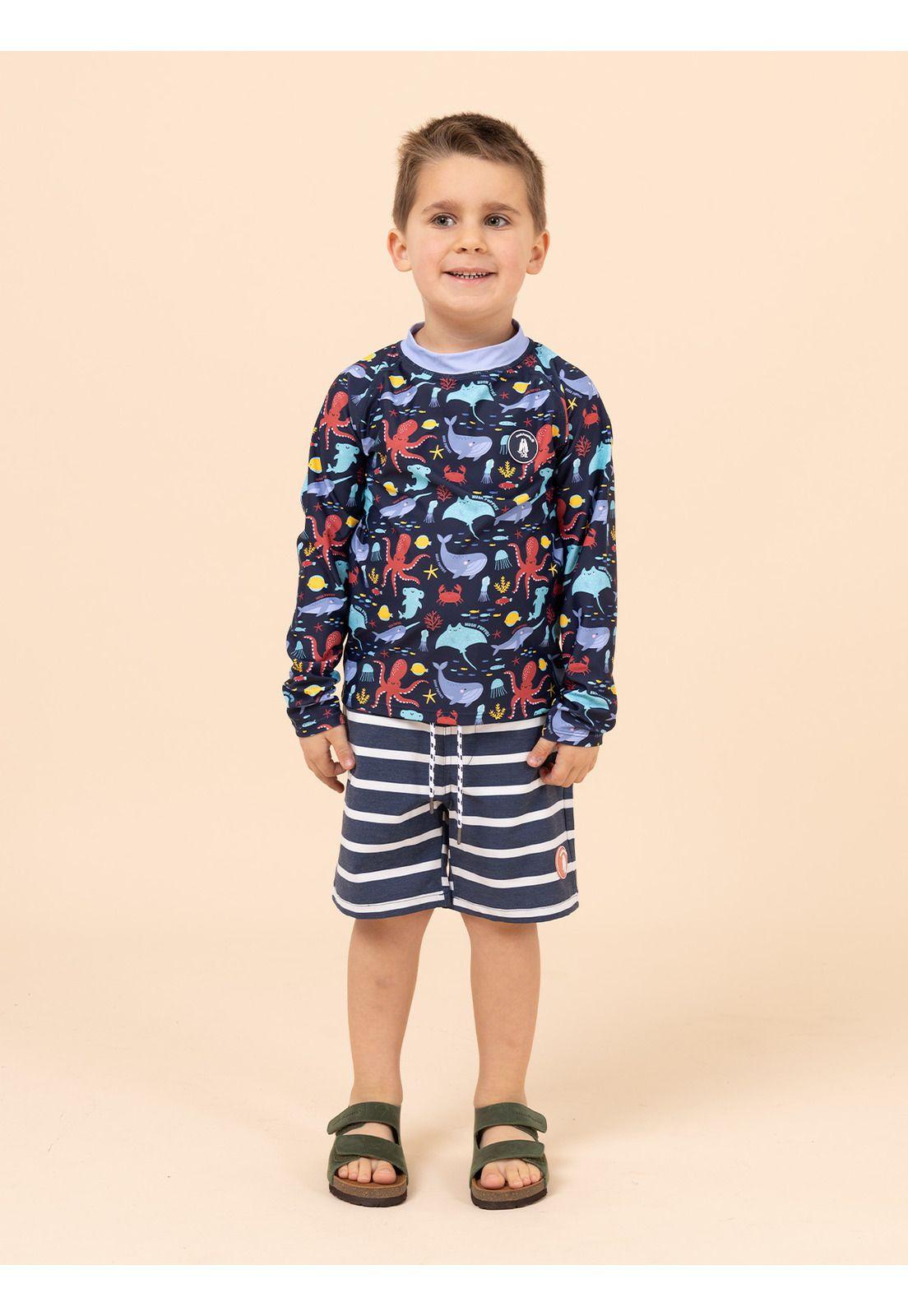 Traje de Baño Niño Lucka Azul-3
