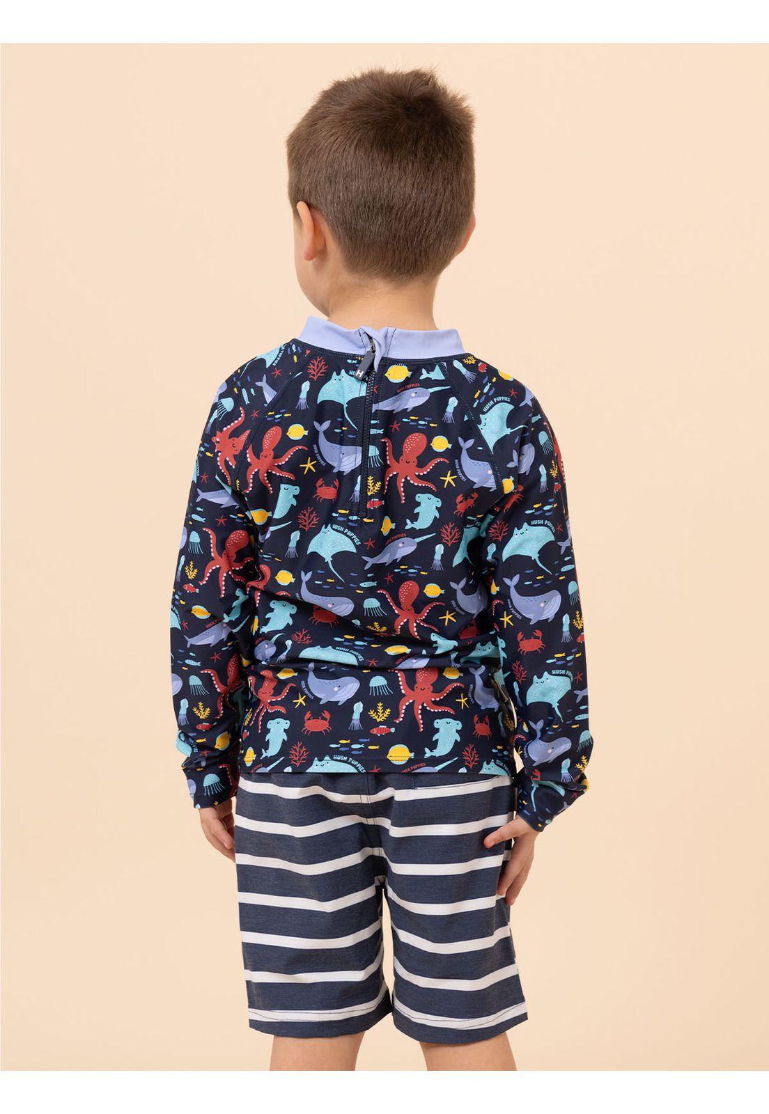 Traje de Baño Niño Lucka Azul-4