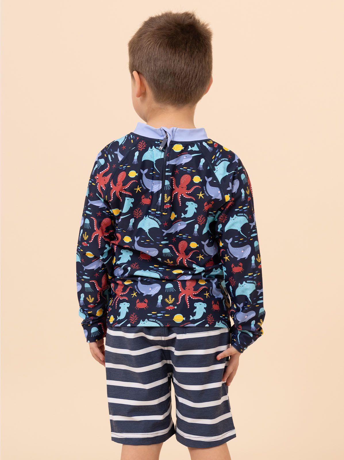 Traje de Baño Niño Lucka Azul-4